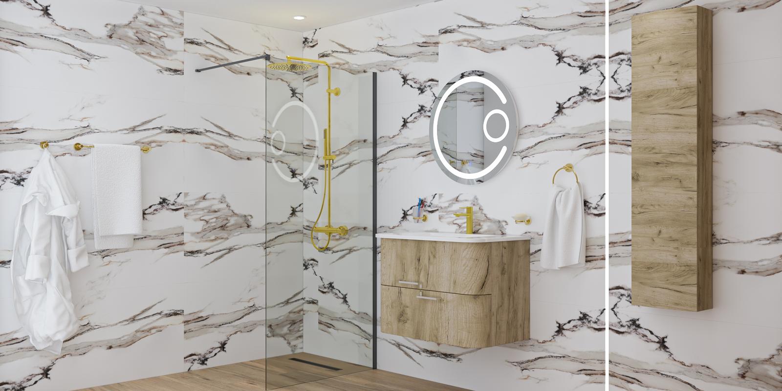 Model amenajare baie stil modern calacatta gold_3 Model amenajare baie stil modern calacatta gold_3