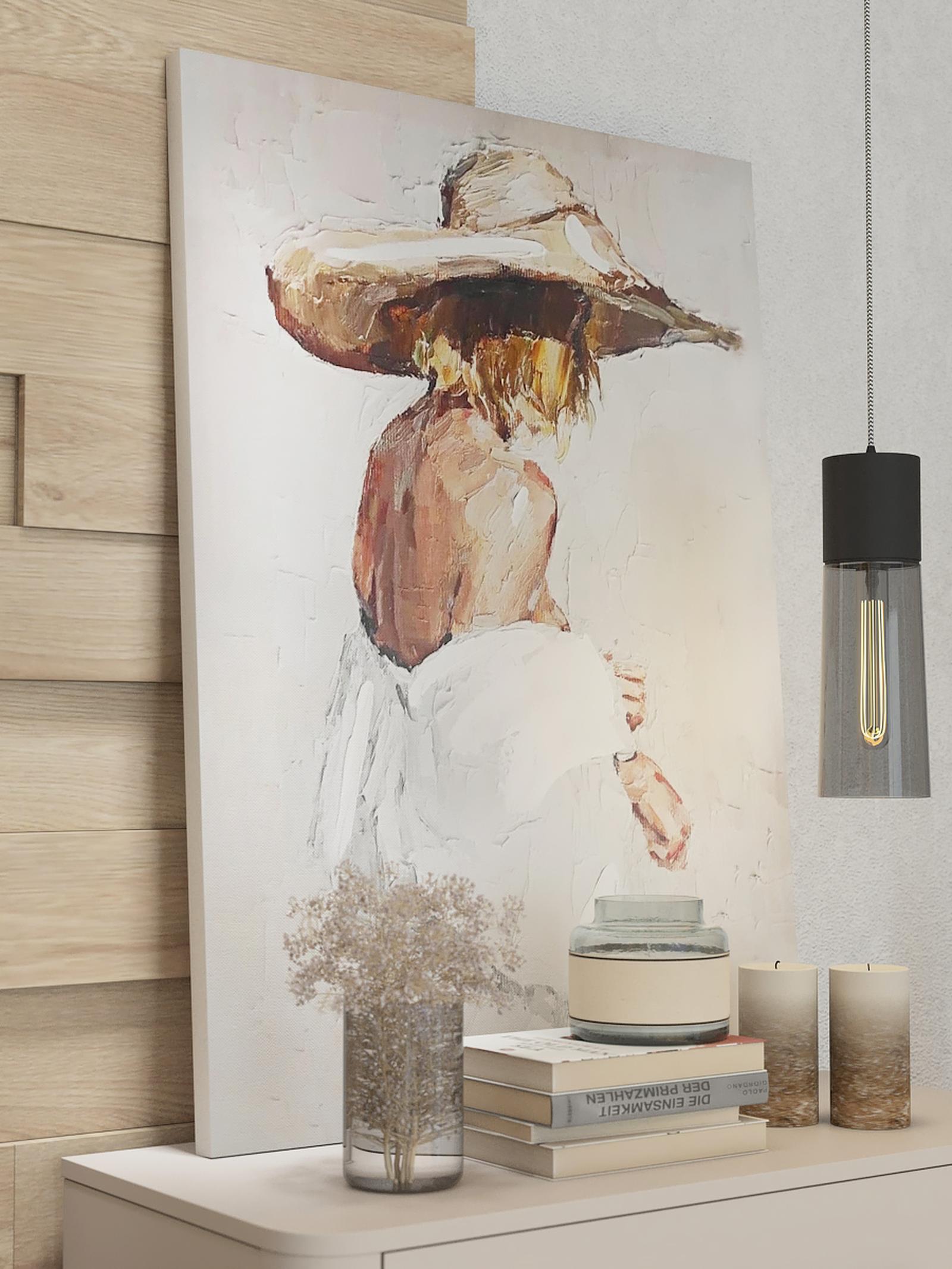 Tablou Charlotte,  pentru dormitor stil clasic serdica Tablou Charlotte, Styler, standard, efect 3D, panza + sasiu MDF, 100 x 70 cm