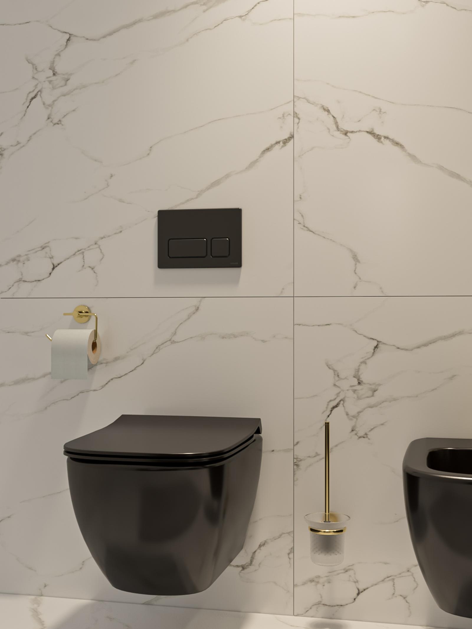 Suport Iobagno Alfa AC1513GO, fara clapeta, auriu, 13.6 x 9.75 x 4.8 cm