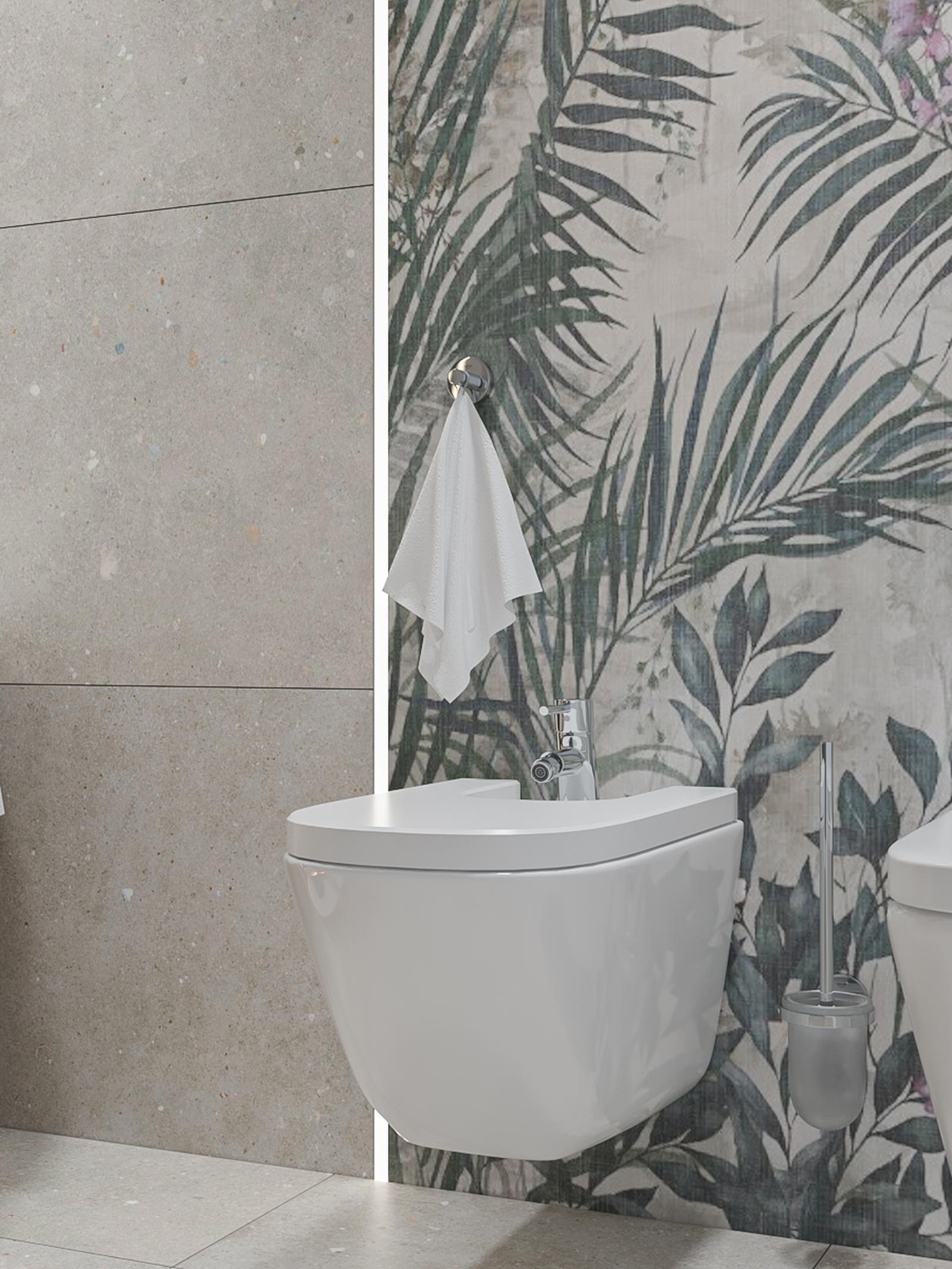 Cuier baie Grohe pentru baie stil modern glamstone & deserto Cuier baie Grohe Essentials 40364001, montaj pe perete, cu o agatatoare