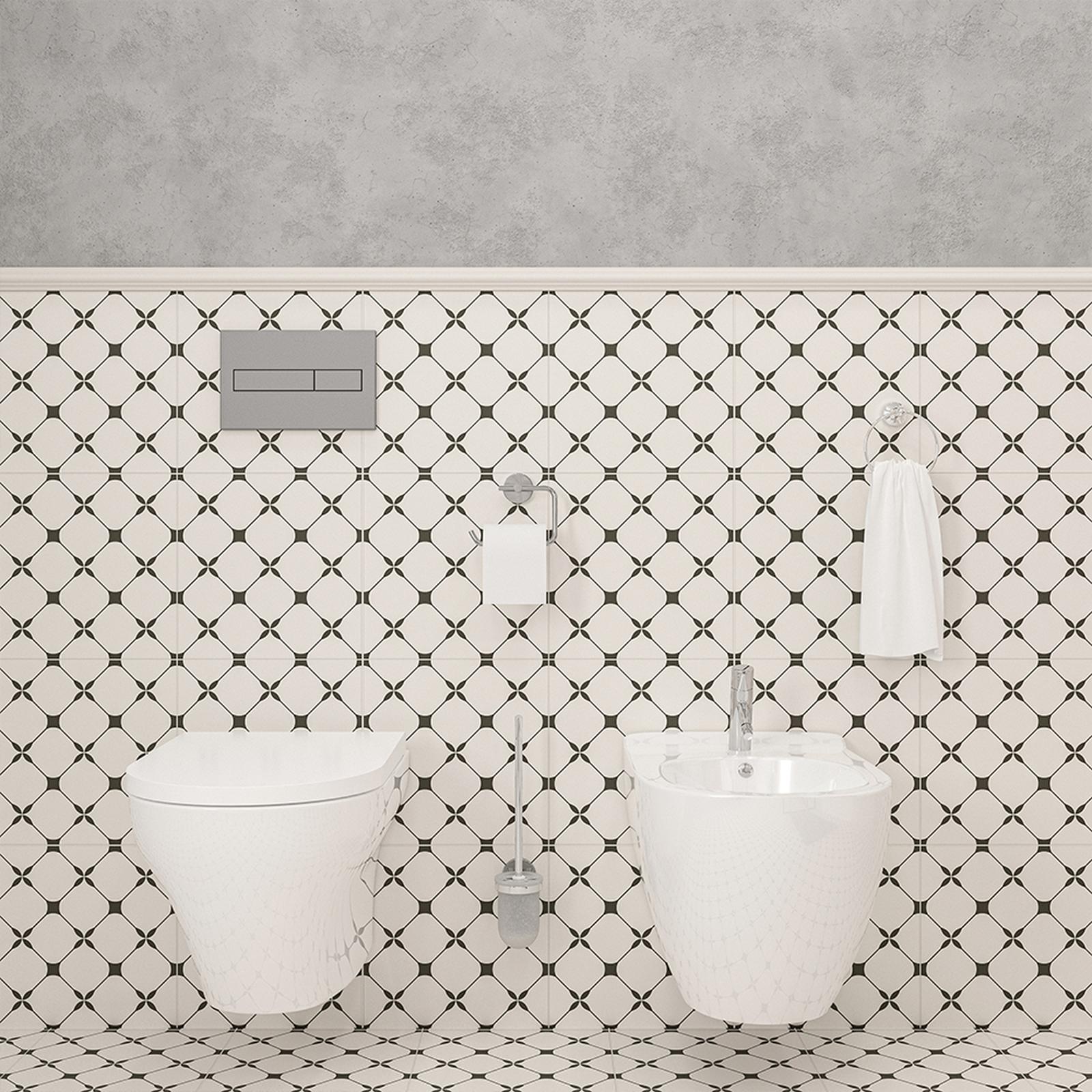 Gresie Patchwork Sentima, 29.8 x 29.8 cm, alb, mata