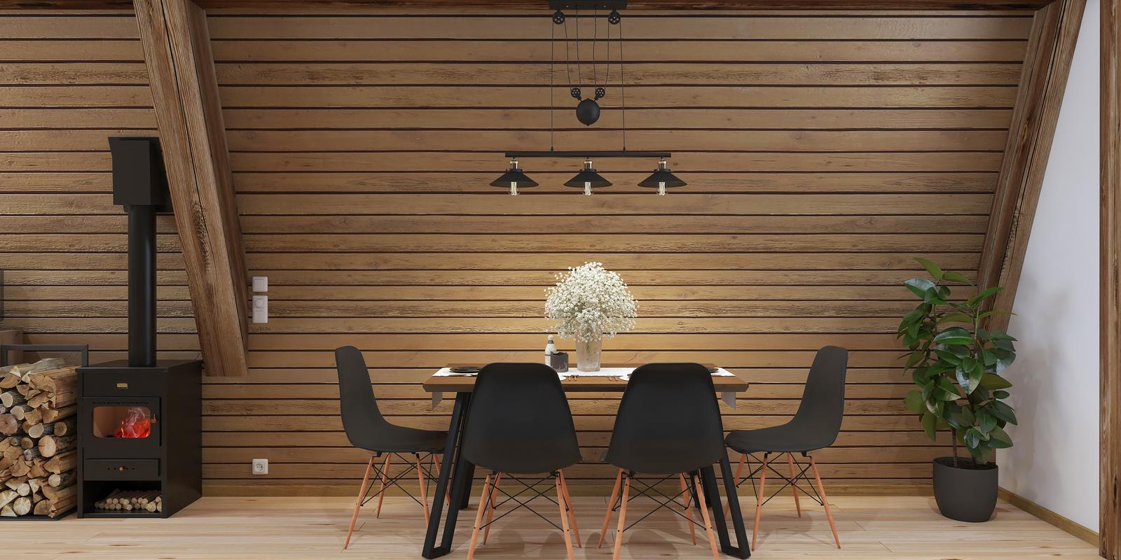 Lumina într-un spațiu modern cu influențe rustice