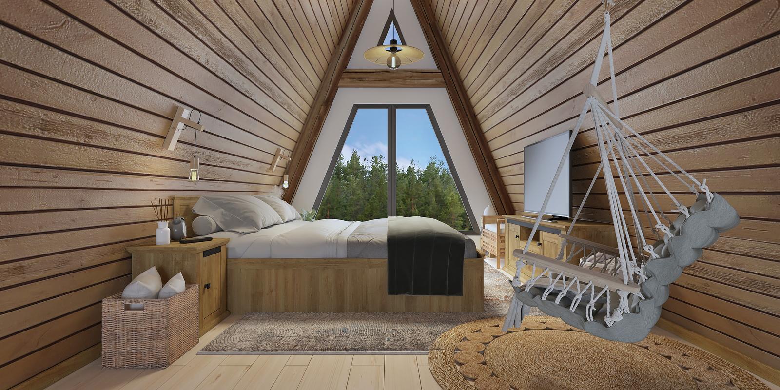 Amenajarea unei cabane A-frame
