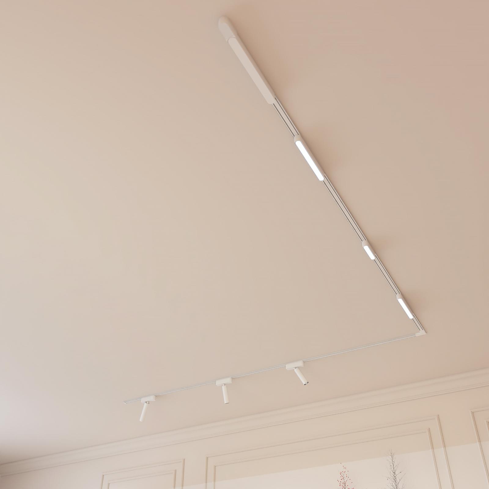 Proiector LED pentru living stil clasic brilho Proiector LED Track Lights KL181009, 7W, lumina neutra 4000K, IP20, alb