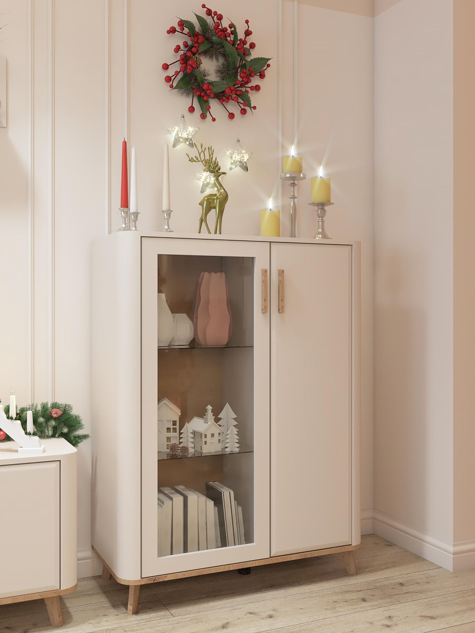 Lumanare decorativa, pentru living stil clasic brilho Lumanare decorativa, conica, rosu, 24.5 cm