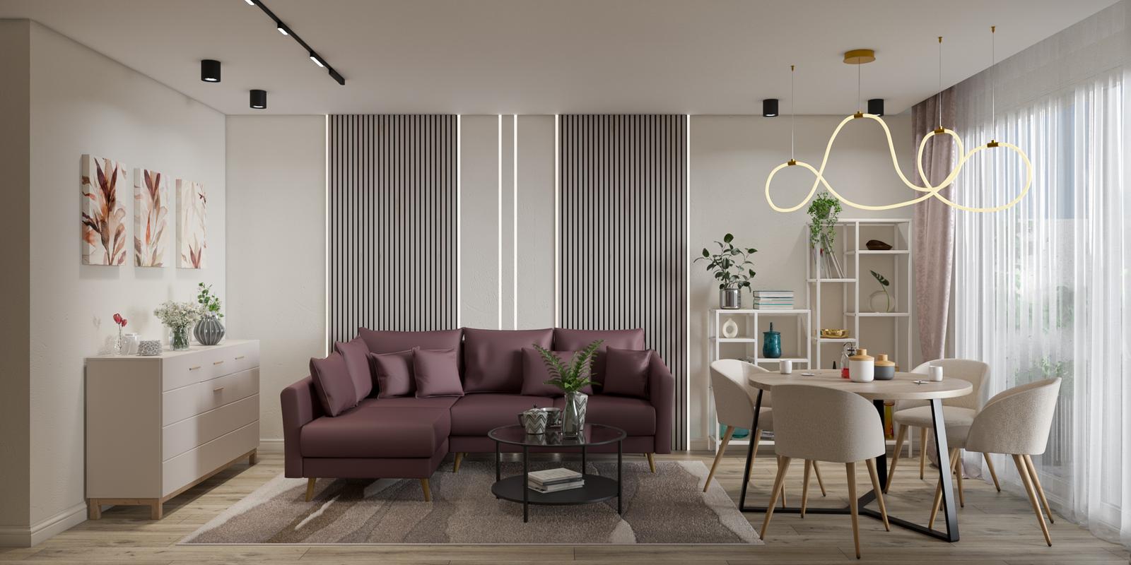 o amenajare care respiră ordine, căldură și armonie