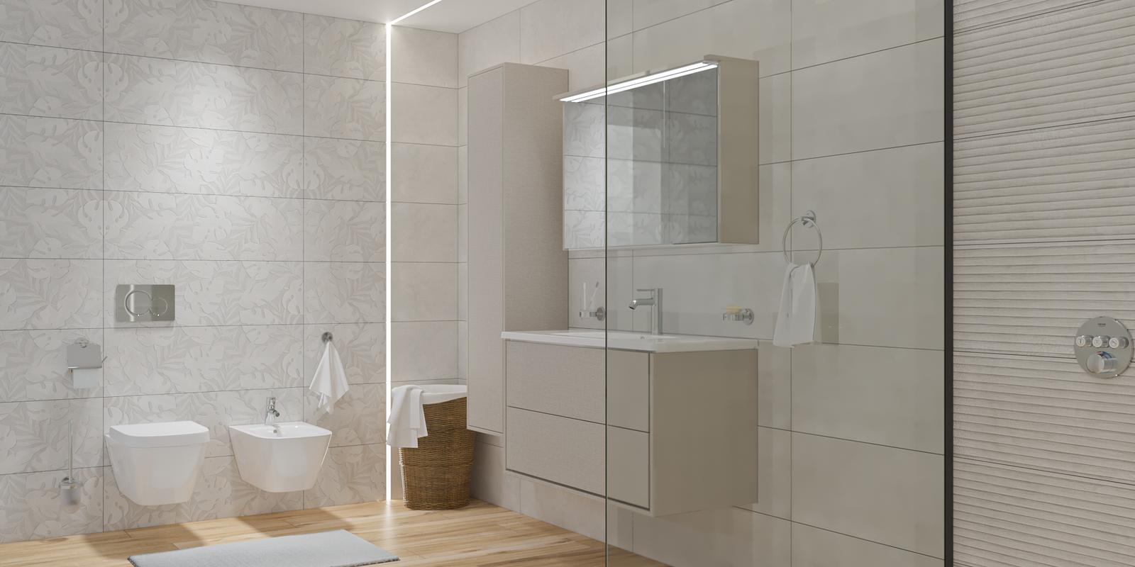 Model amenajare baie stil modern metallo_2 Model amenajare baie stil modern metallo_2