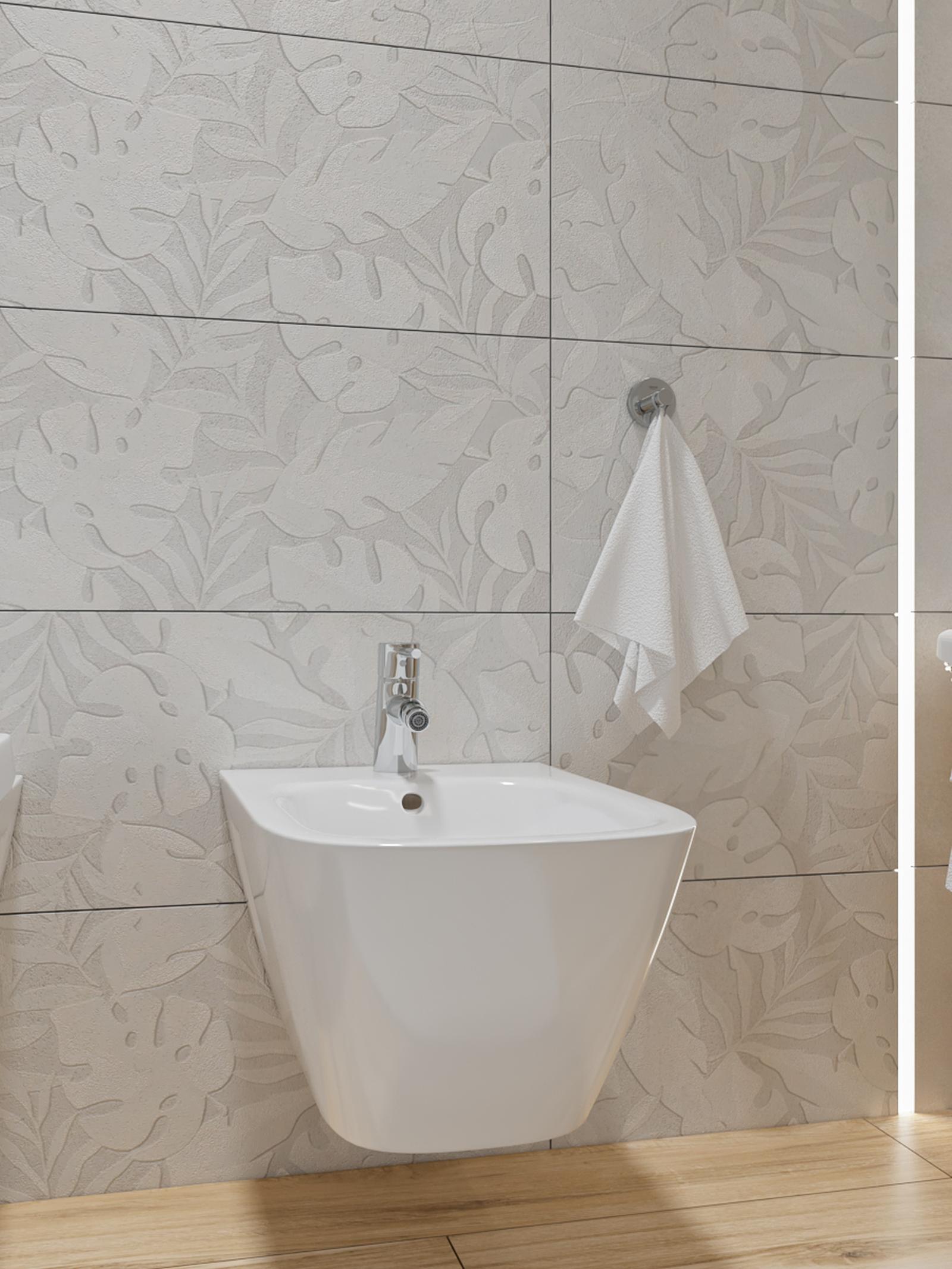 Faianta Metallo pentru baie stil modern metallo Faianta Metallo Graphic, 30 x 90 cm, mata, gri