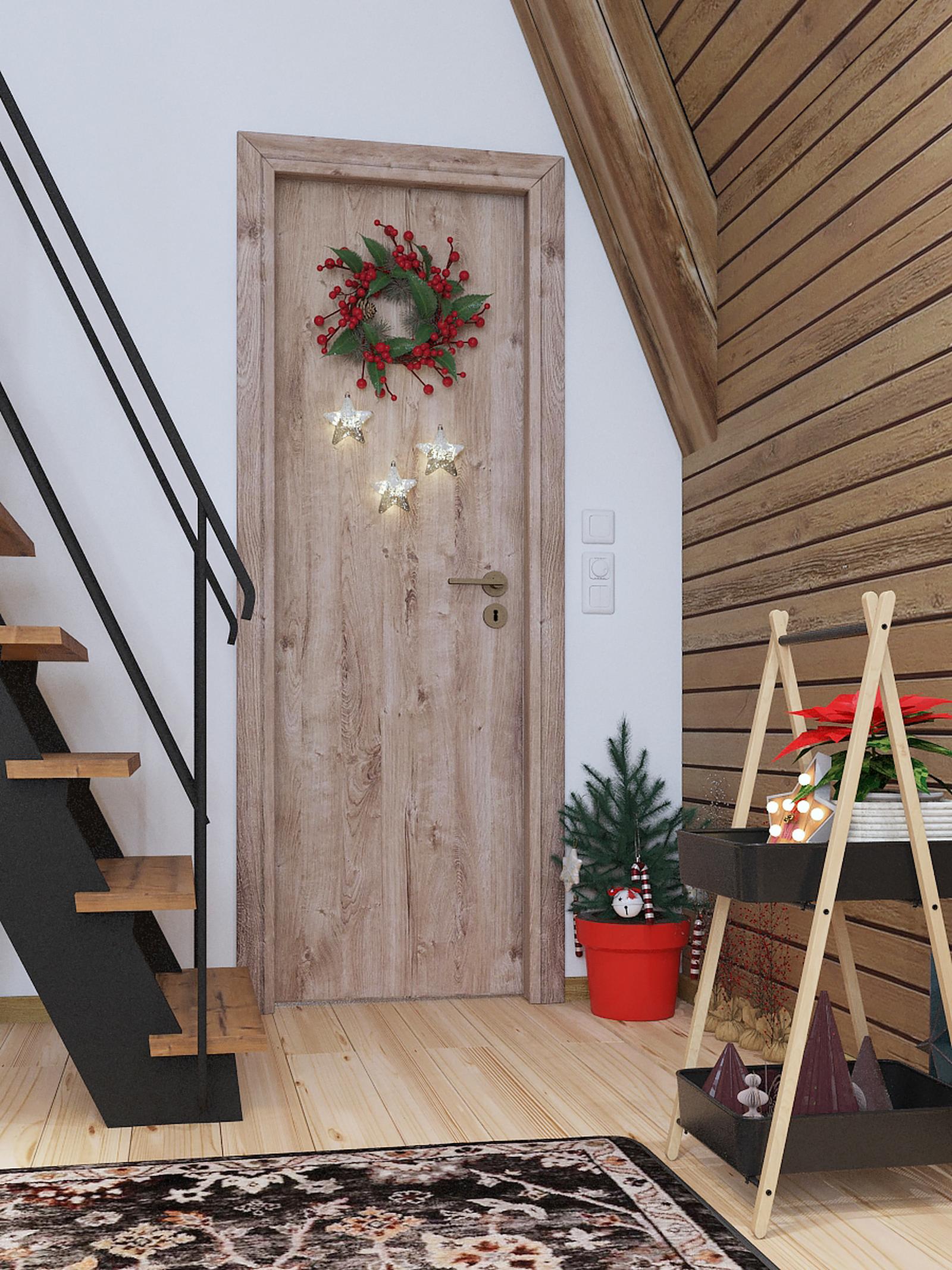 Usa interior celulara, R80 3D, dreapta, stejar, 66 x 202 cm