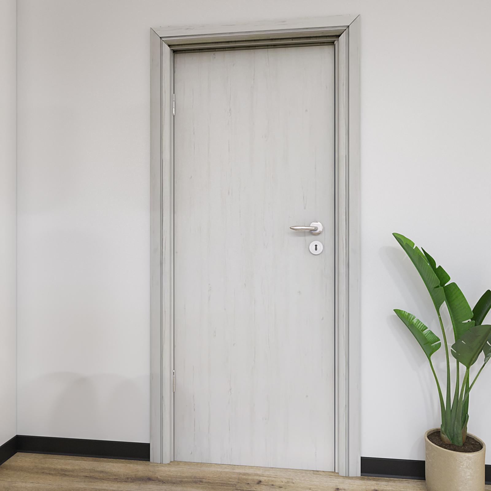 Plinta parchet PVC Vilo Linela 401, alb, 2000 x 80 x 16 mm