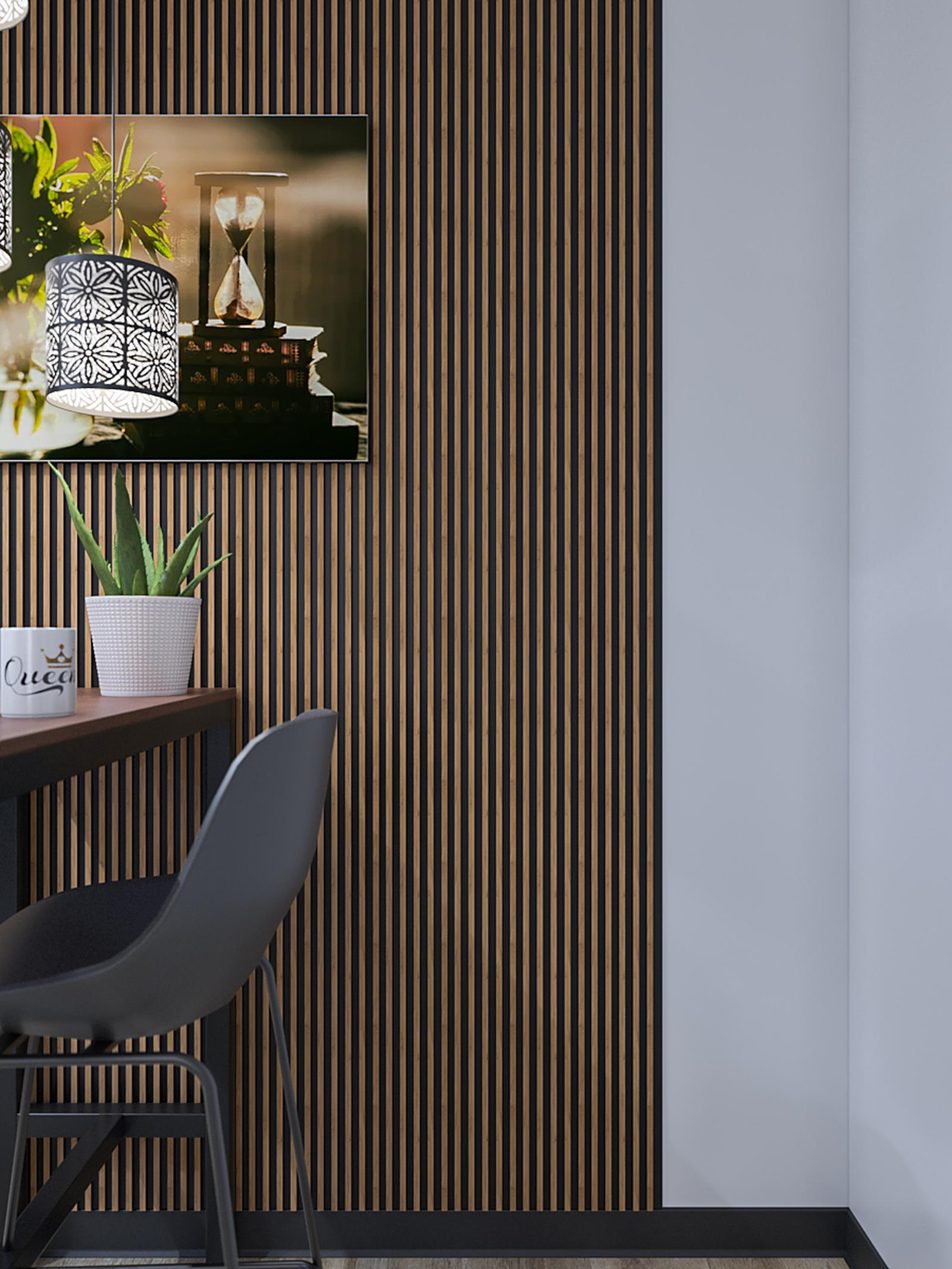 Riflaj decorativ tip panou, polimer dur, Wood Class RS802, antic, 2700 x 126.5 x 12 mm