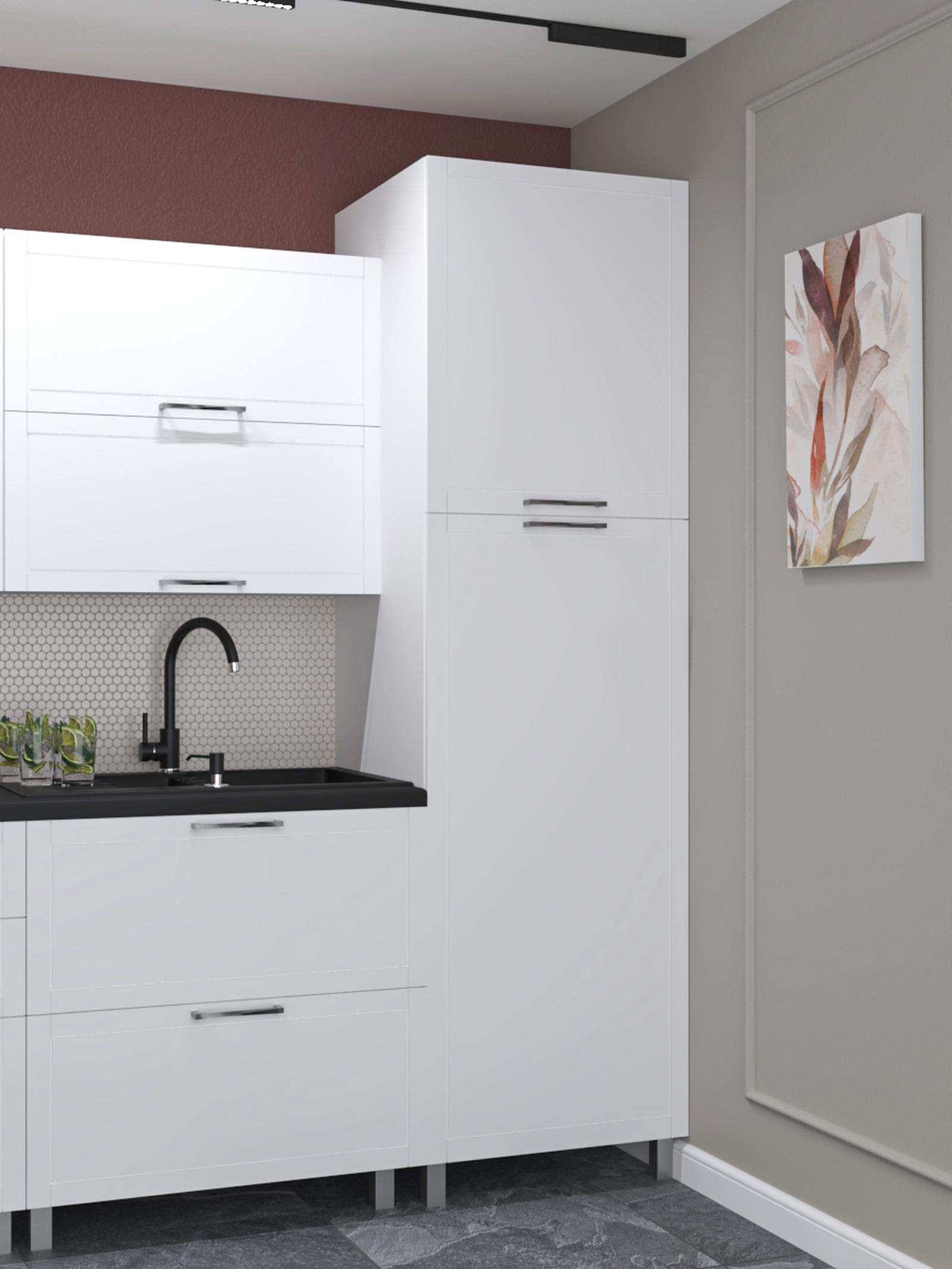 Chiuveta bucatarie compozit, granital, Alveus Cadit 70, negru, dreptunghiulara, cuva mare + mica, 79 x 50 cm, adancime cuva 20 cm, baterie, Kati, dozator detergent