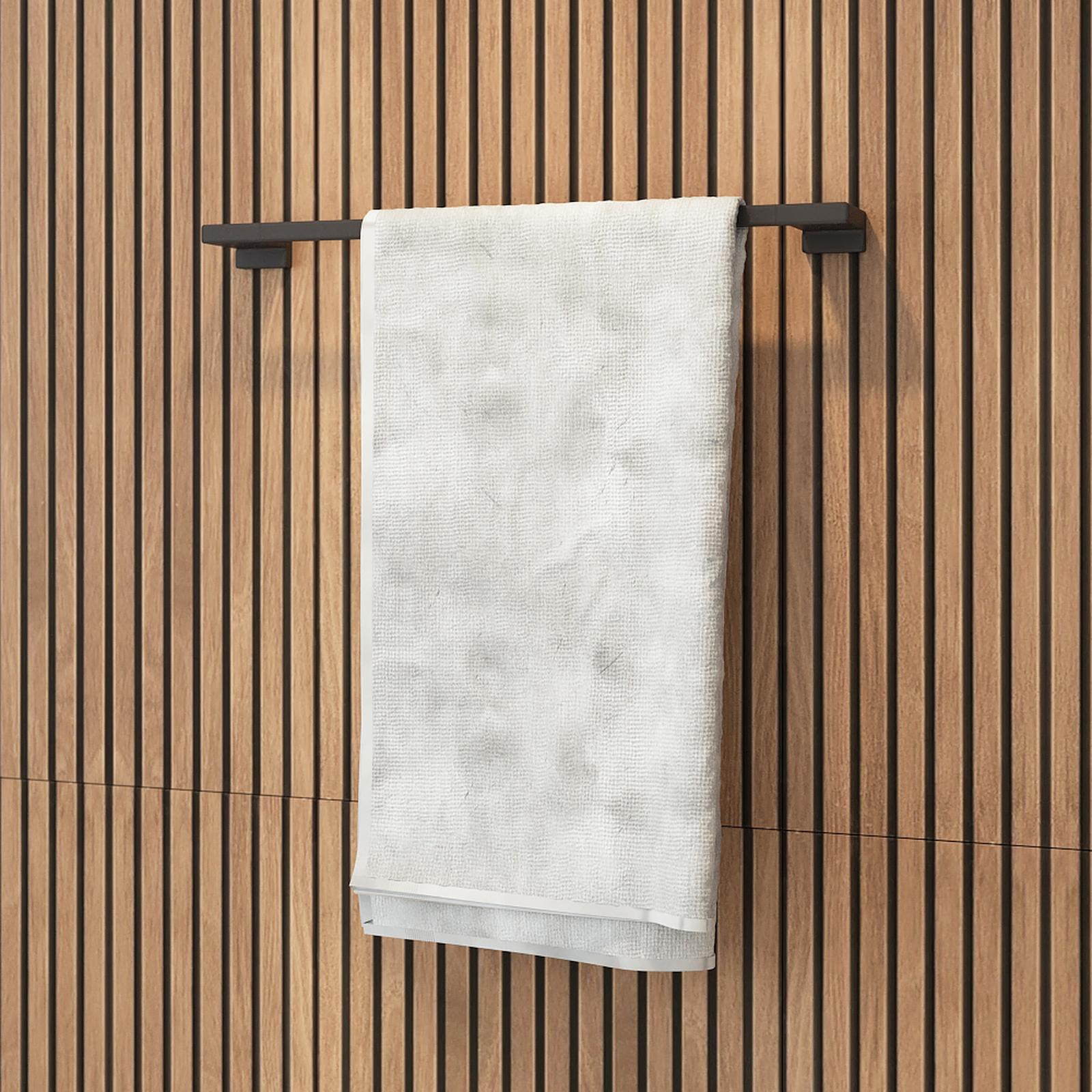 Suport prosop baie pentru baie stil modern toja Suport prosop baie Hansgrohe AddStoris 41747670, tip bara, 64.8 x 7 x 3.2 cm