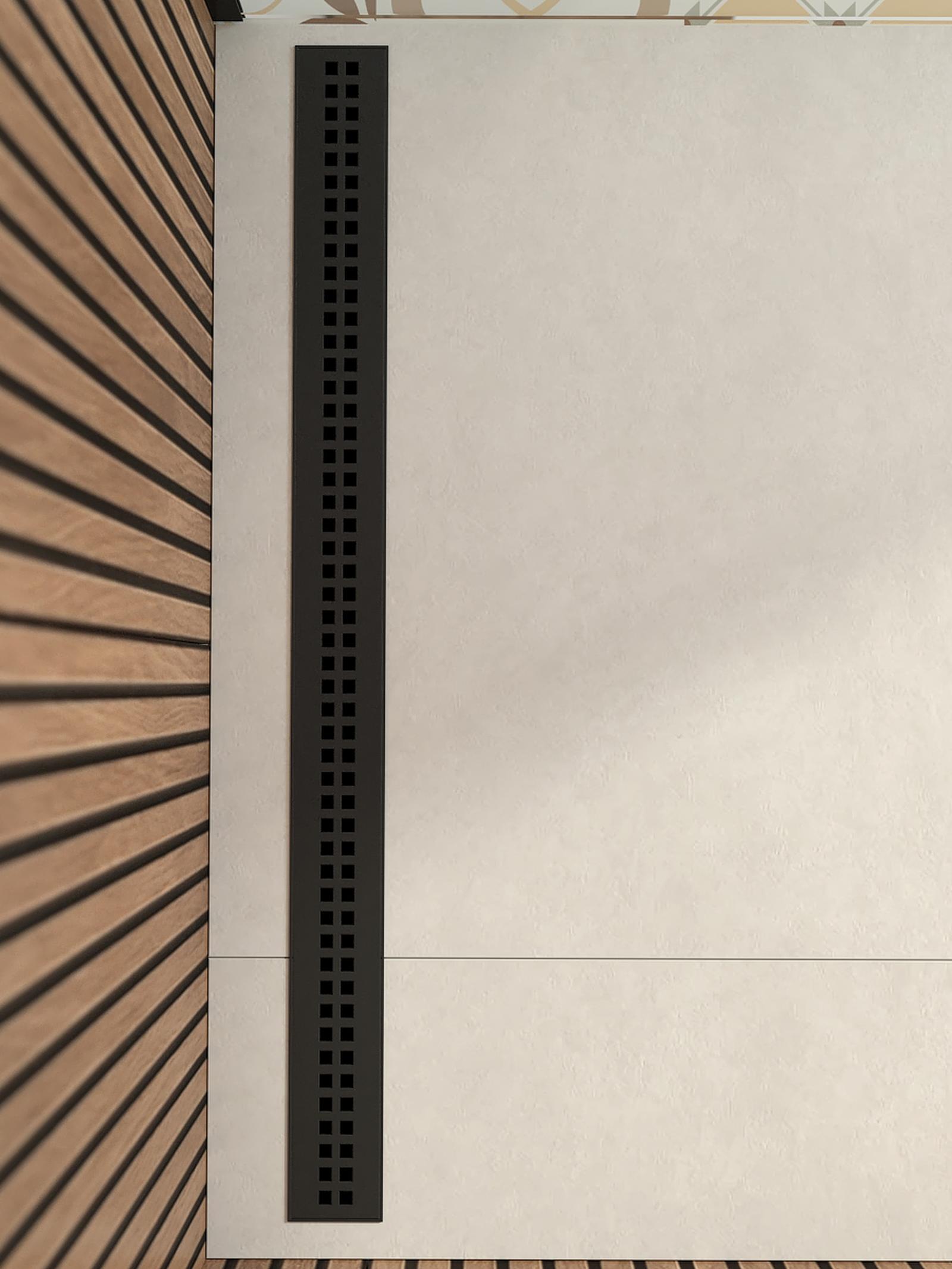 Rigola Kadda pentru baie stil modern toja Rigola Kadda SHDR6507037AL, negru, 65 cm