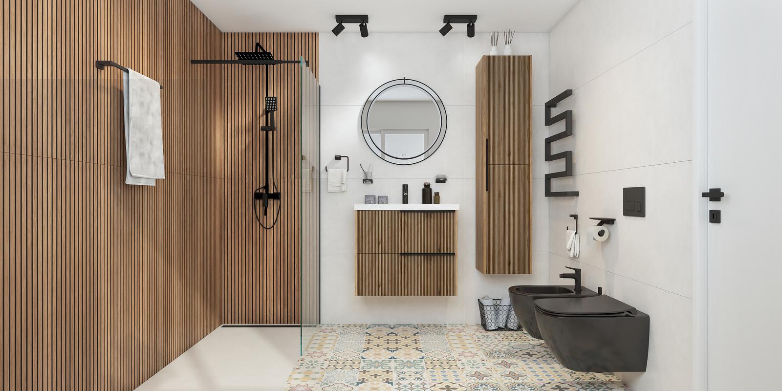 Model amenajare baie stil modern toja_1 Model amenajare baie stil modern toja_1