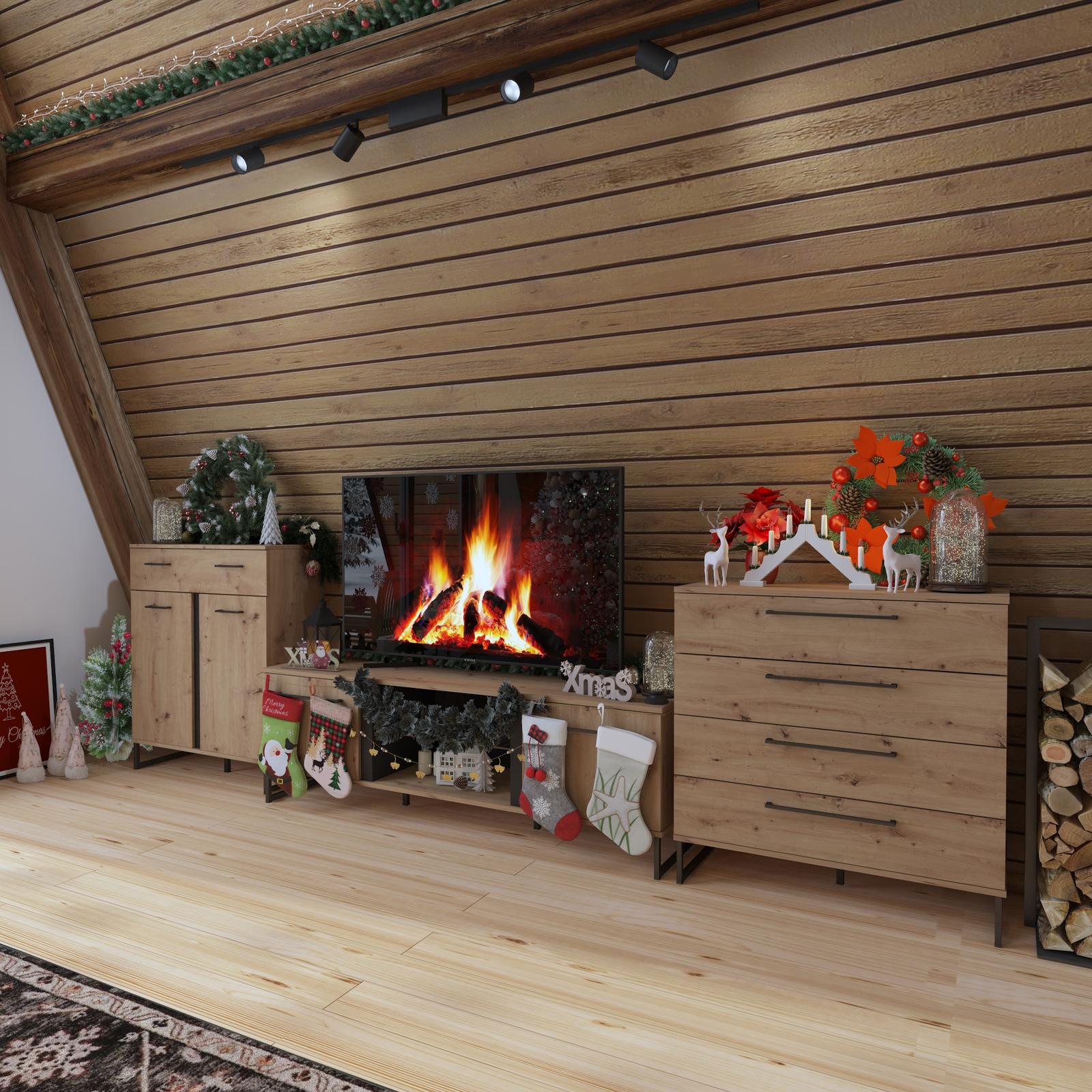 Materialele și lumina în decorarea casei de Crăciun_2