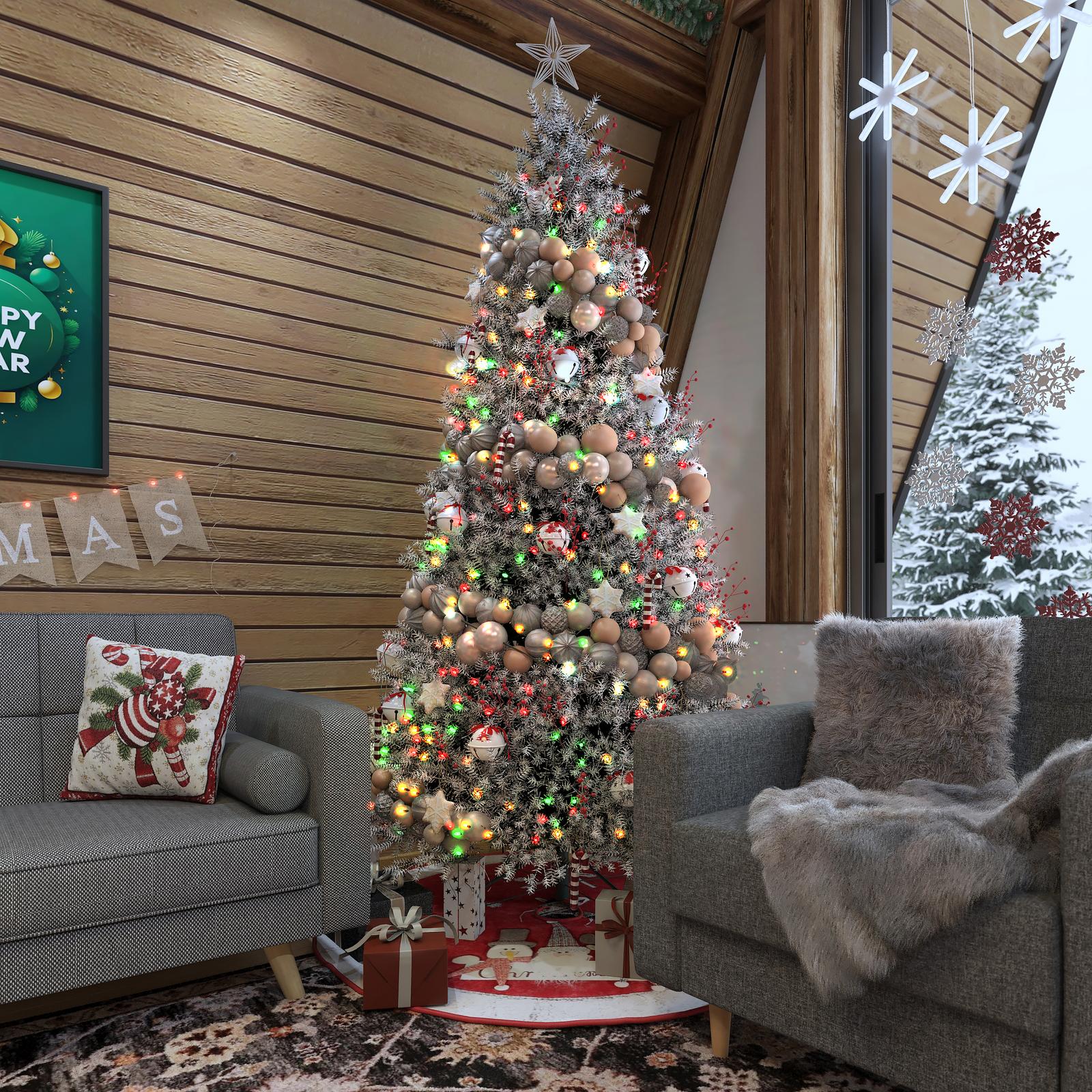 Materialele și lumina în decorarea casei de Crăciun_3