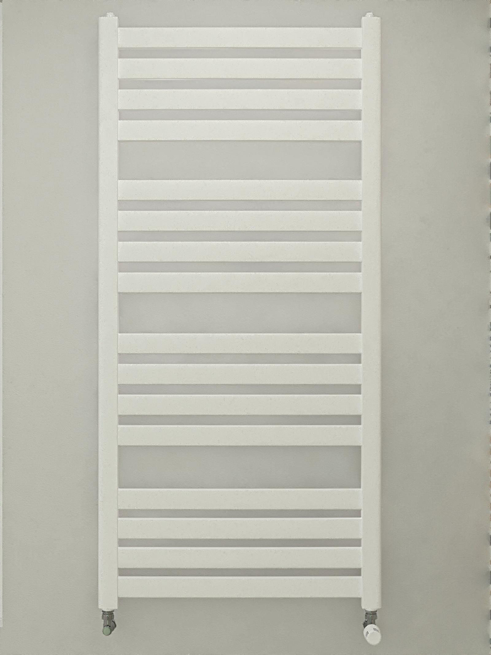 Calorifer vertical decorativ, baie, Radox Vulcan Nv, portprosop, alb, 565 x 1160 mm, accesorii incluse