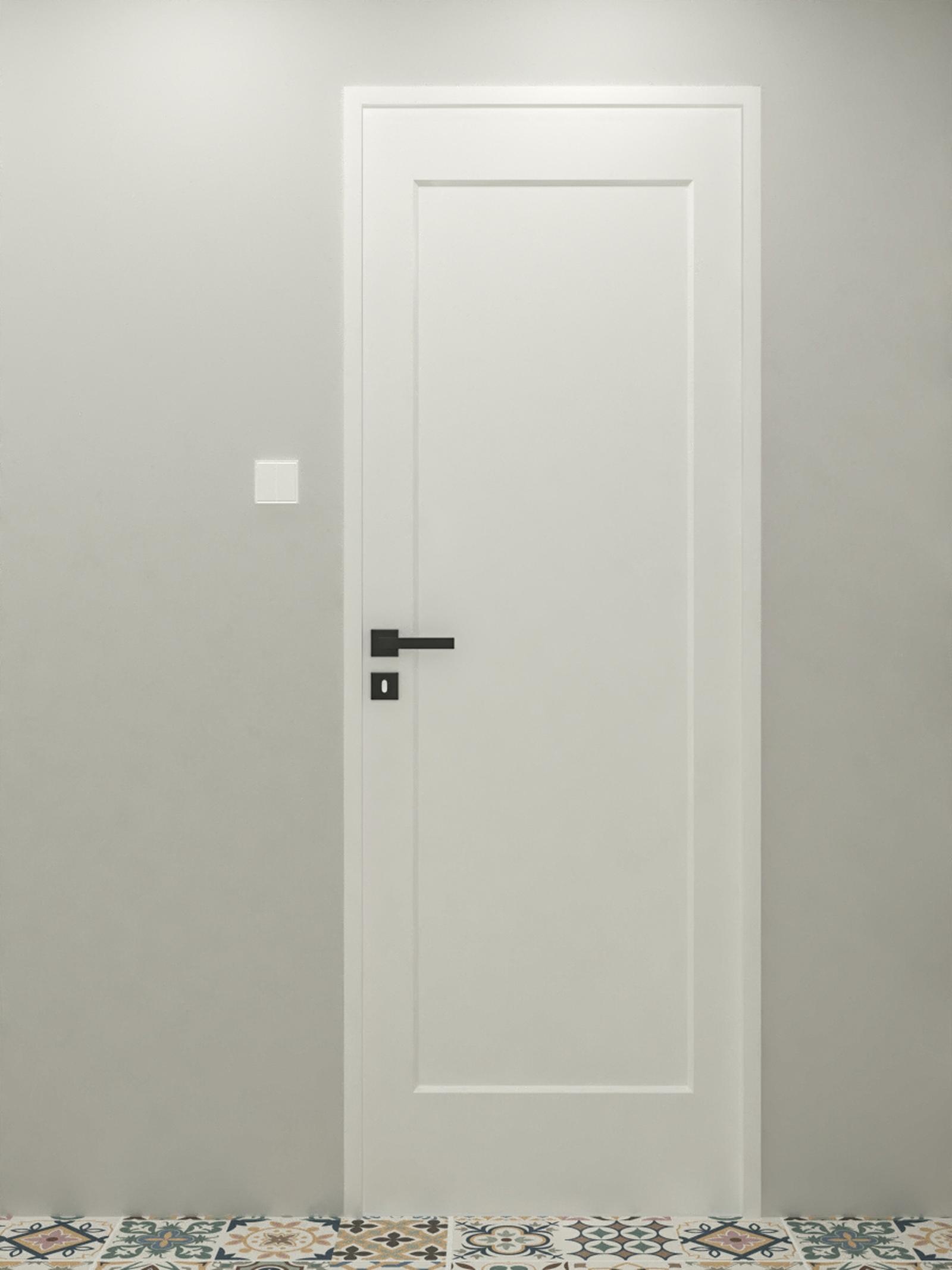 Maner cu rozeta patrata pentru usa interior, Sterk SM1760, inox, negru, 141 x 46 mm