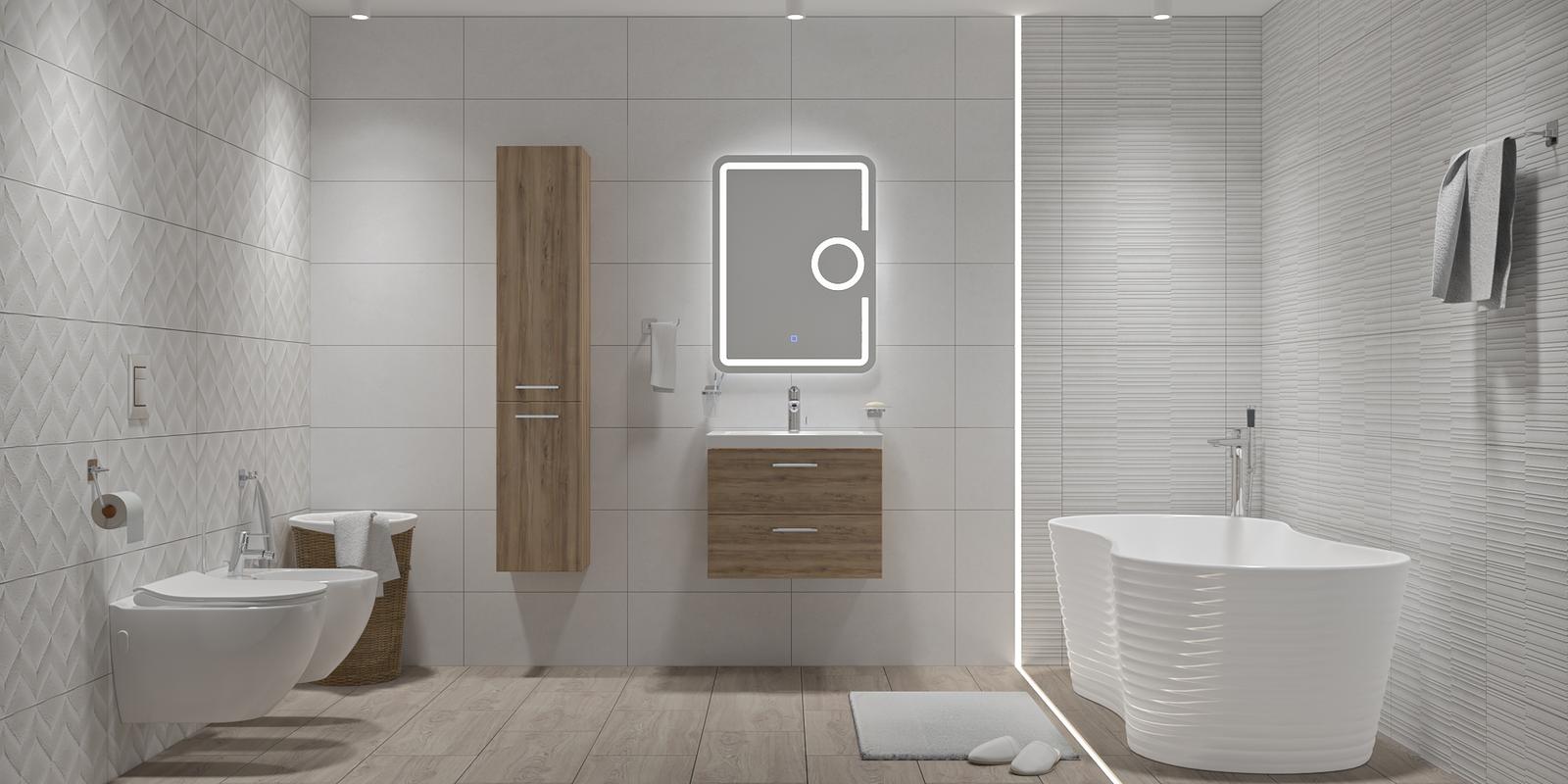 Model amenajare baie stil modern way blanco_1 Model amenajare baie stil modern way blanco_1