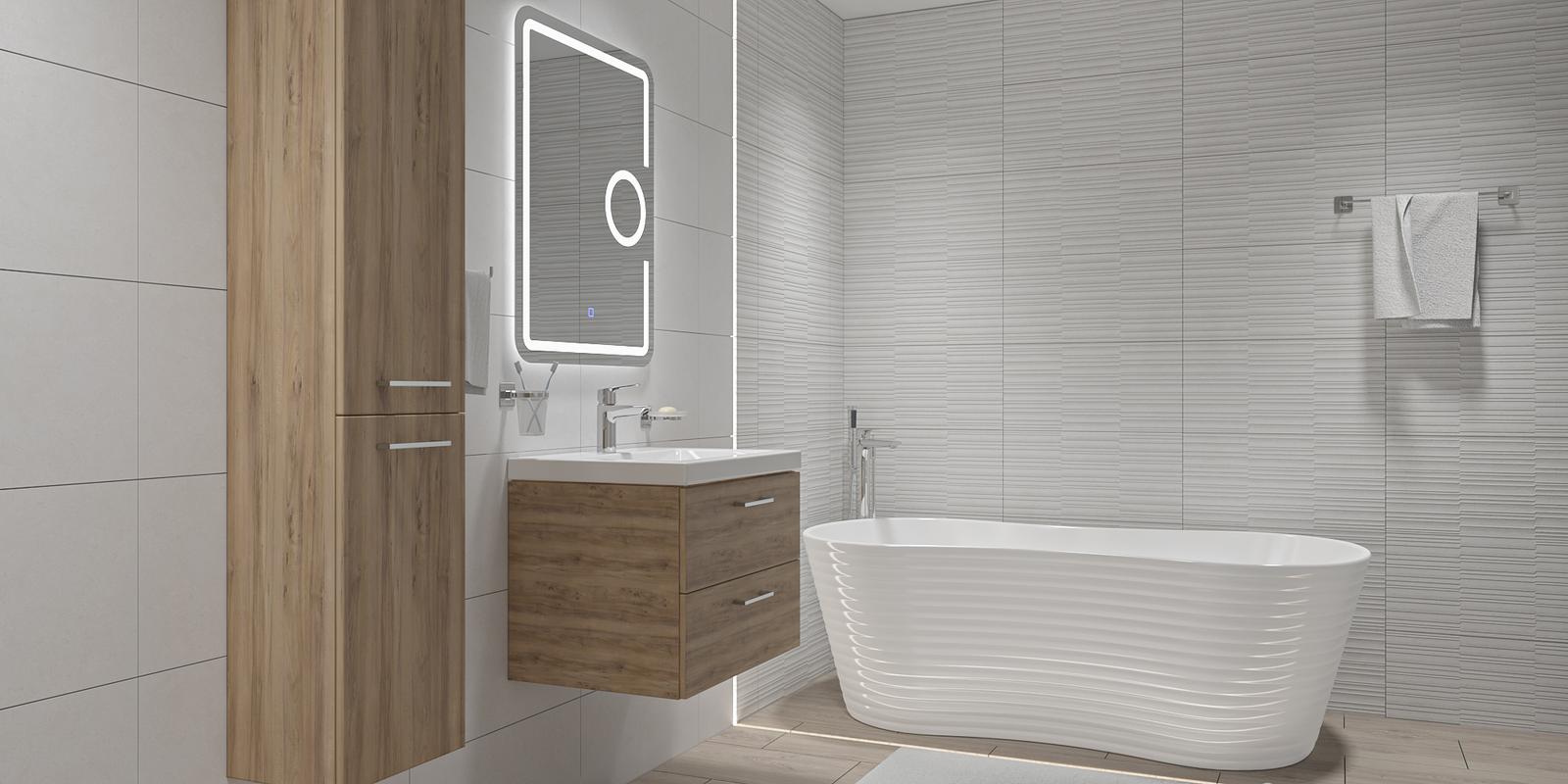 Model amenajare baie stil modern way blanco_2 Model amenajare baie stil modern way blanco_2