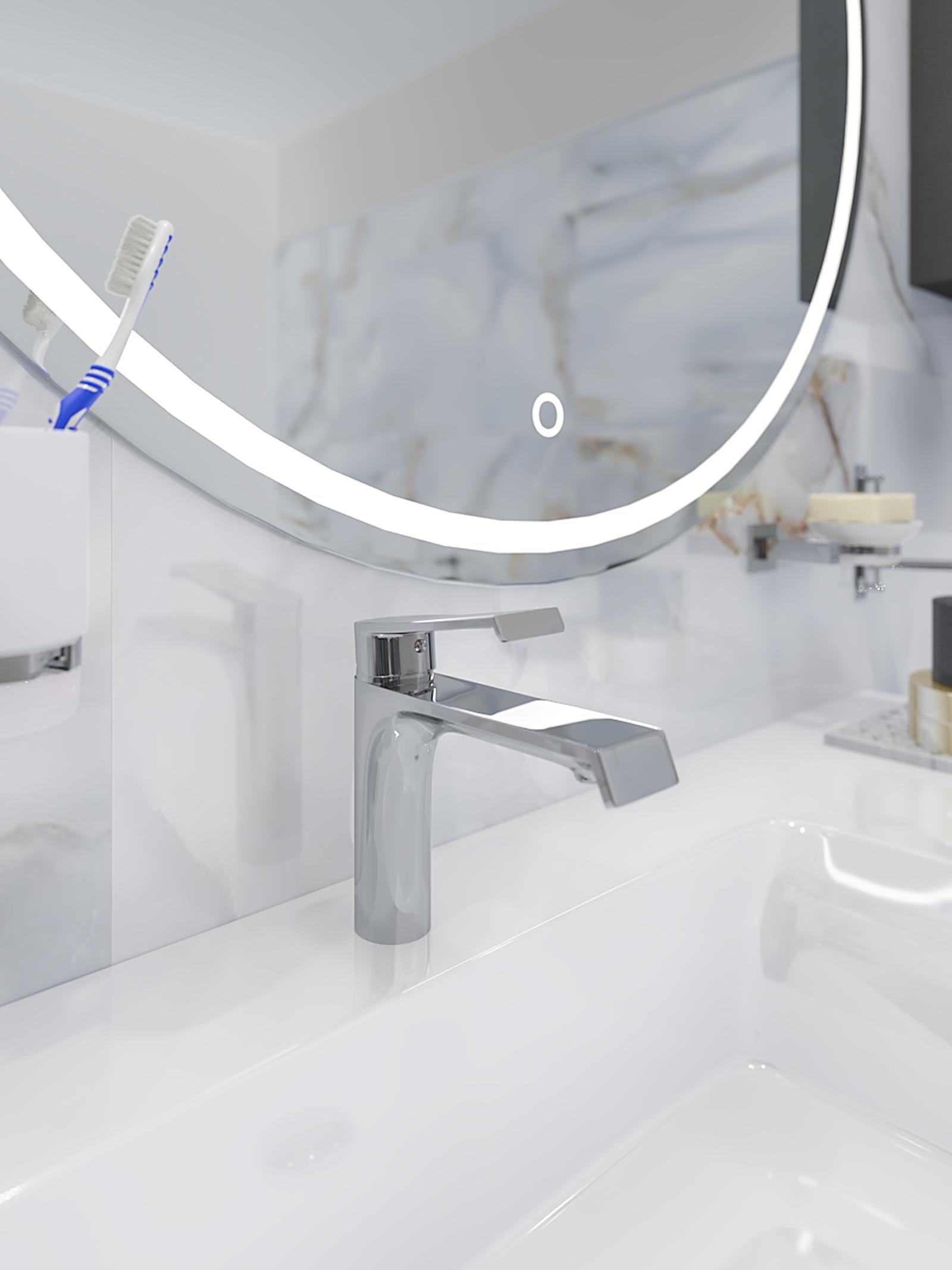 Baterie baie lavoar, Kadda Girard MY2061-2C, montaj stativ, monocomanda, finisaj cromat, ventil inclus