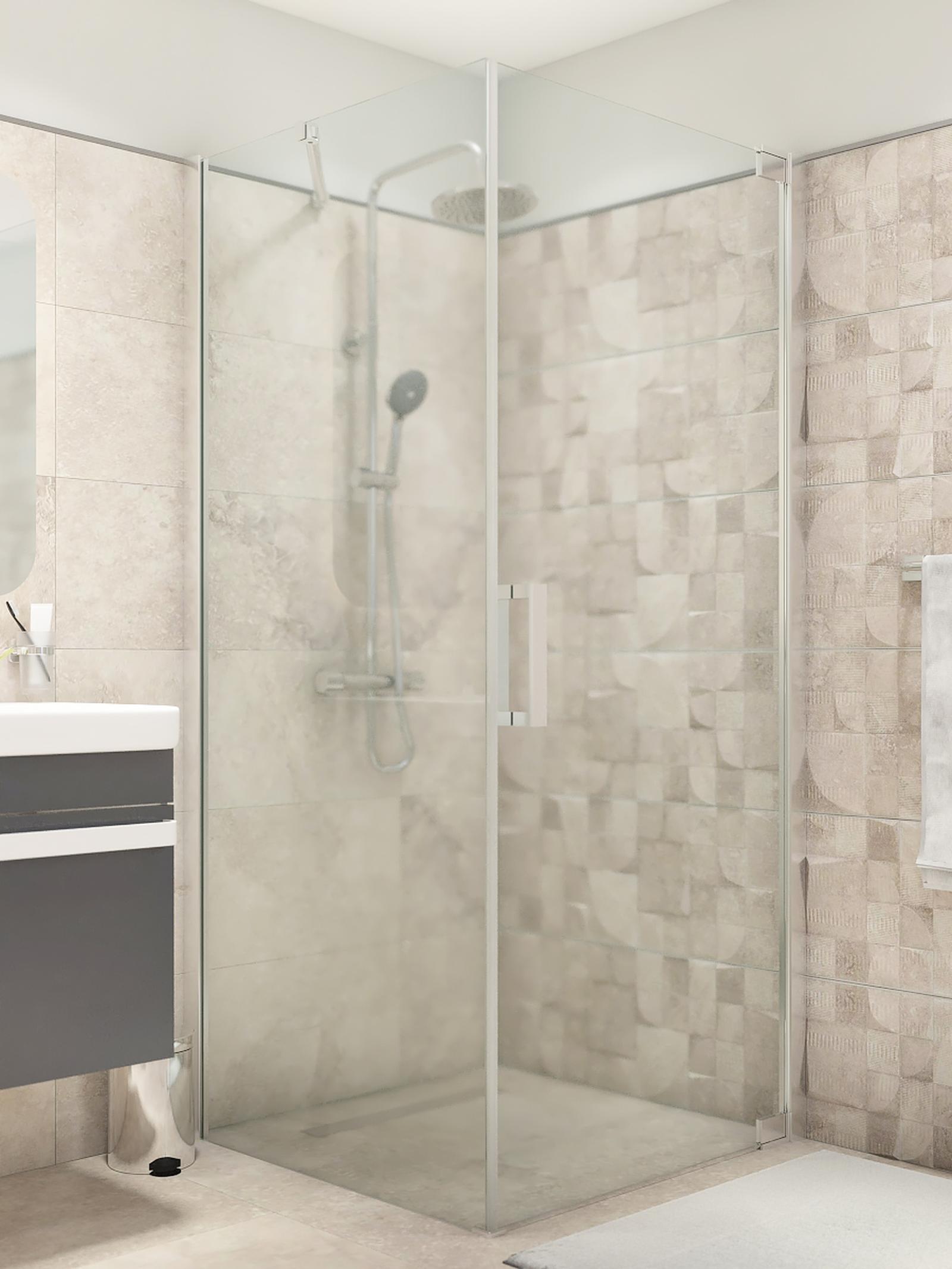 Rigola dus cu gratar reversibil din otel inoxidabil, Komfort CPZ2012-Option6, cromat mat, 55 cm