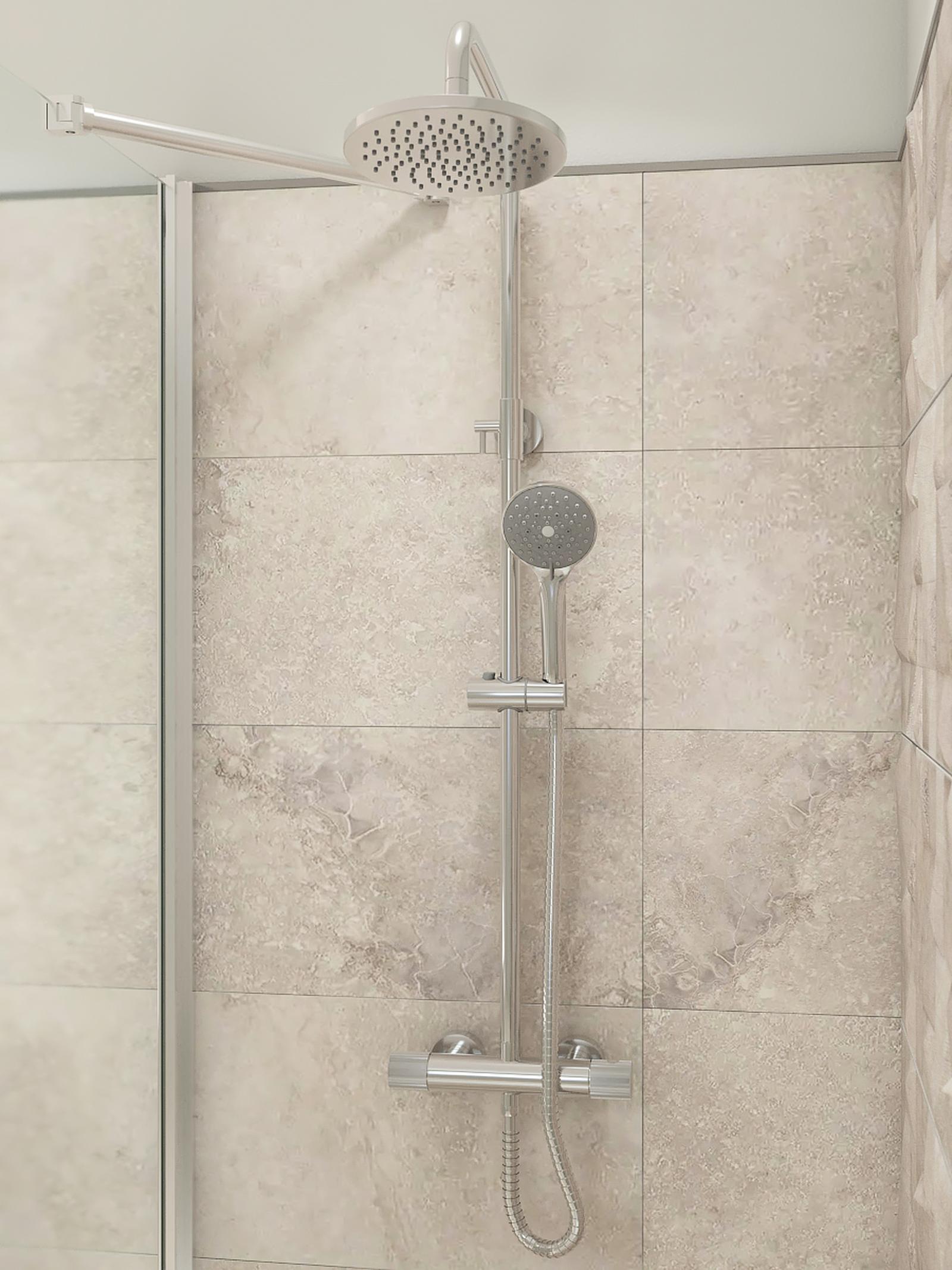 Faianta Rockstone Pearl, 33.3 x 90 cm, mata, rectificata, gri, imitatie piatra