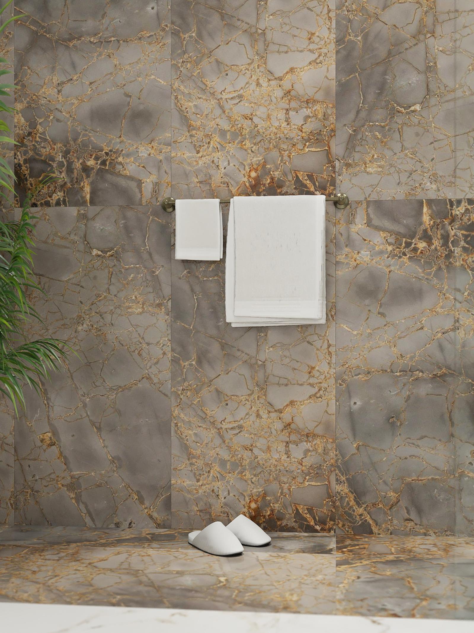 Suport prosop baie Kadda Retro 89724, tip bara, 62.6 x 7.6 cm