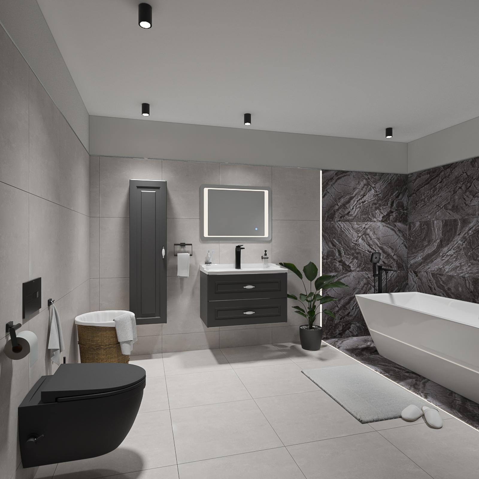 Model amenajare baie stil modern toronto