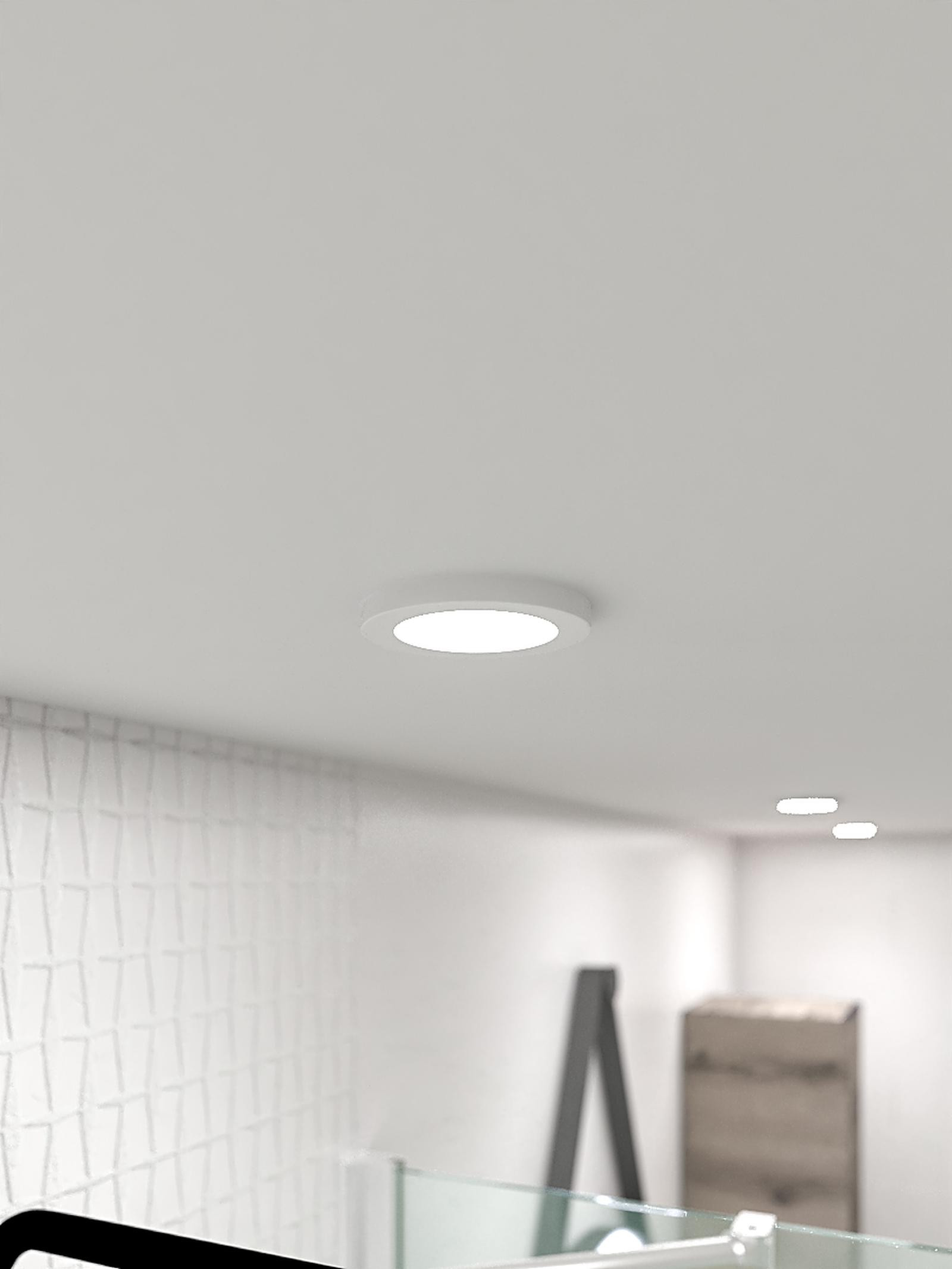 Spot LED incastrat MT 137 70349, 7 W, lumina neutra, IP44, alb mat