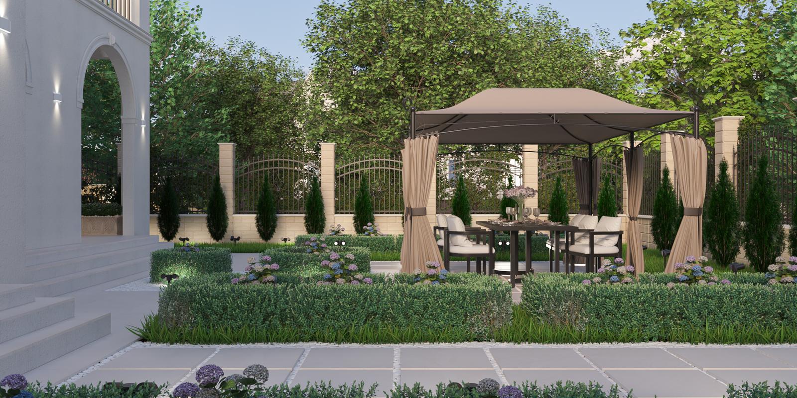 Model amenajare grădină stil clasic kaamos_1 Model amenajare grădină stil clasic kaamos_1