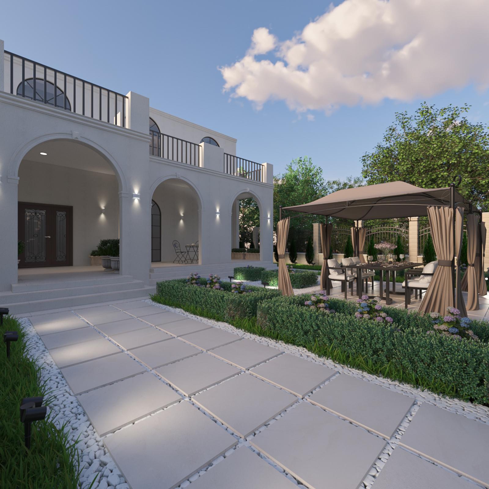 Model amenajare grădină stil clasic kaamos