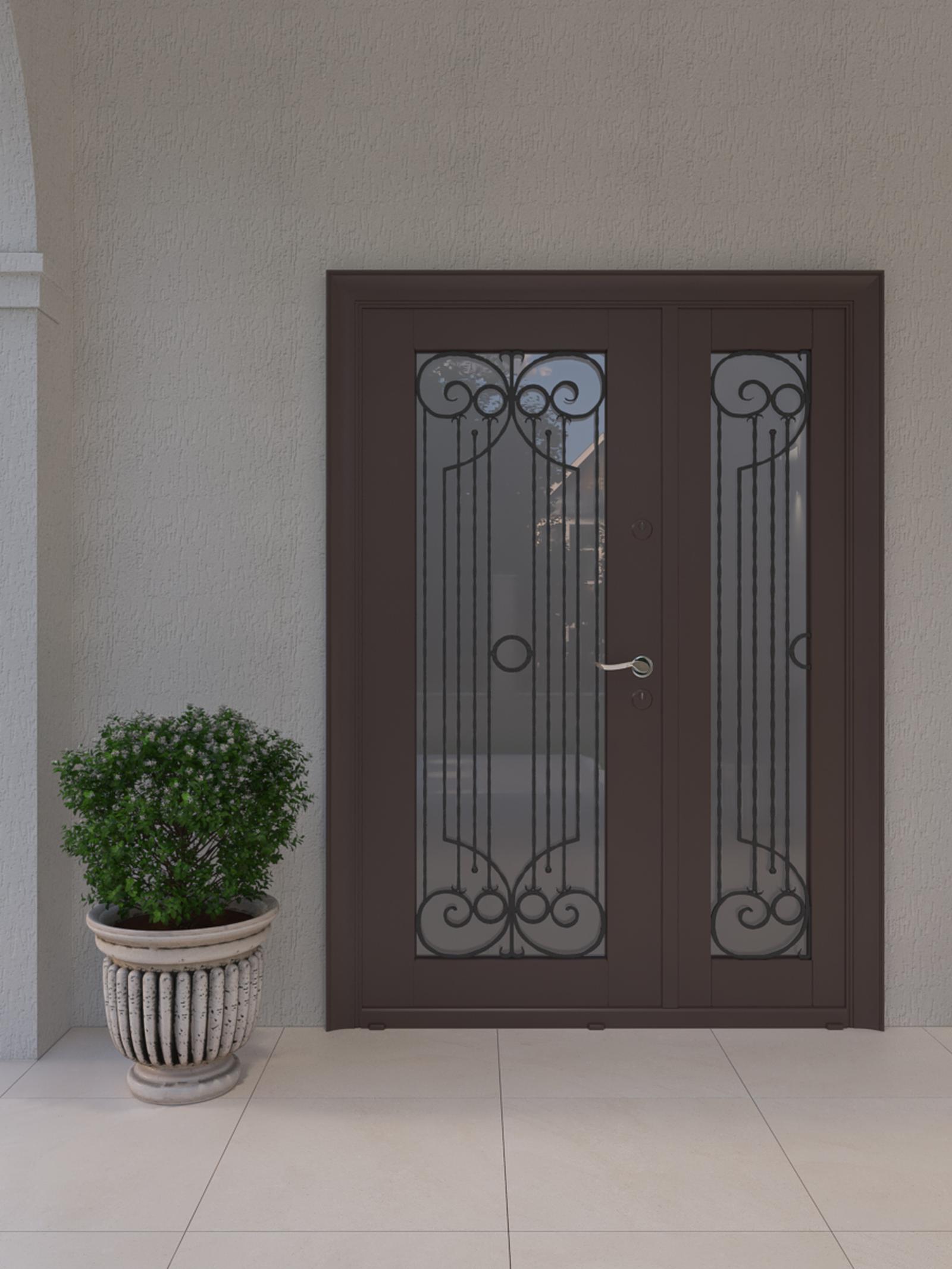 Jardiniera Forli pentru grădină stil clasic kaamos Jardiniera Forli din beton + piatra, exterior, model cupa mica, rotunda, alb patinat, 46 x 43 cm