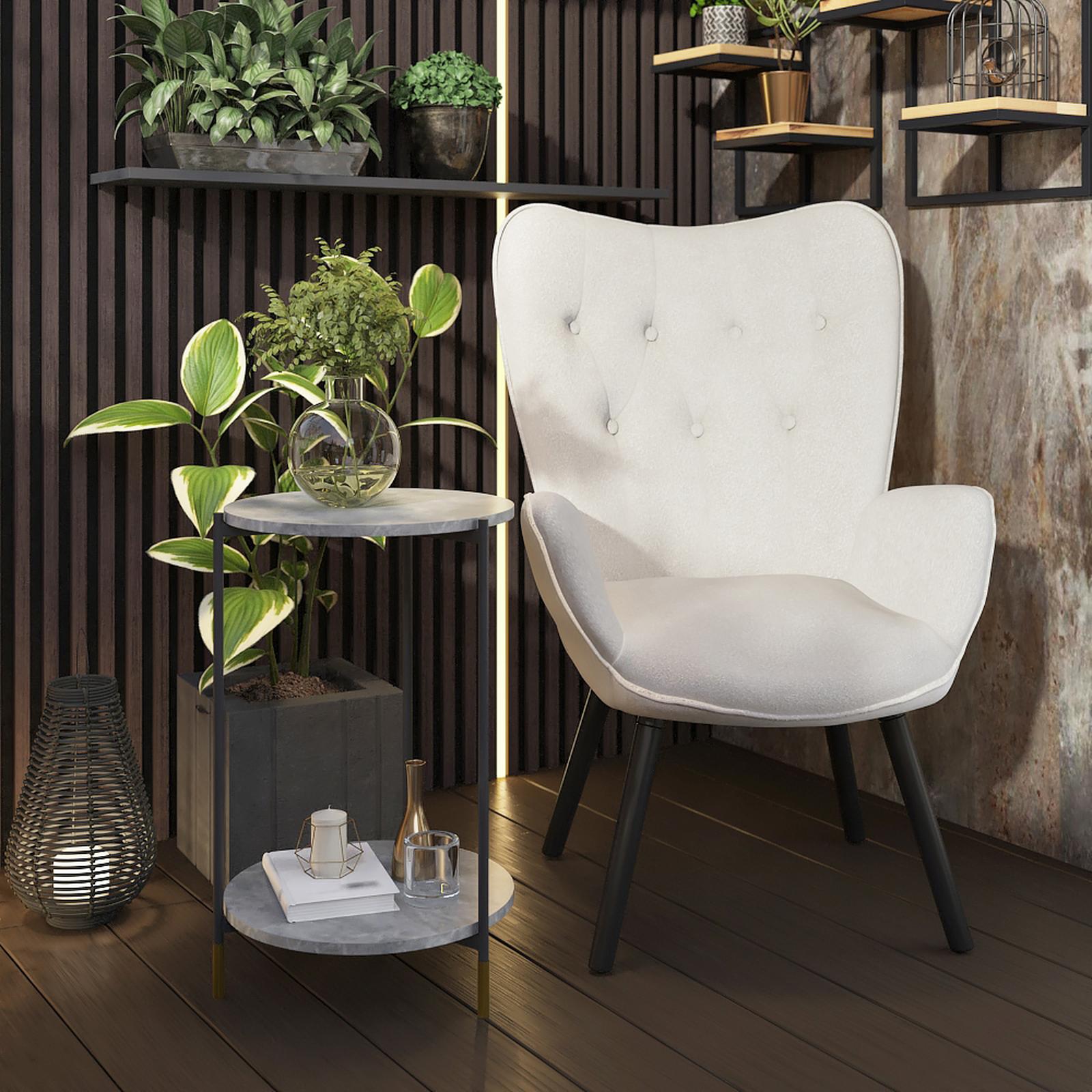 Jardiniera din beton Cubo, exterior, patrata, antracit, 30 x 30 x 30 cm