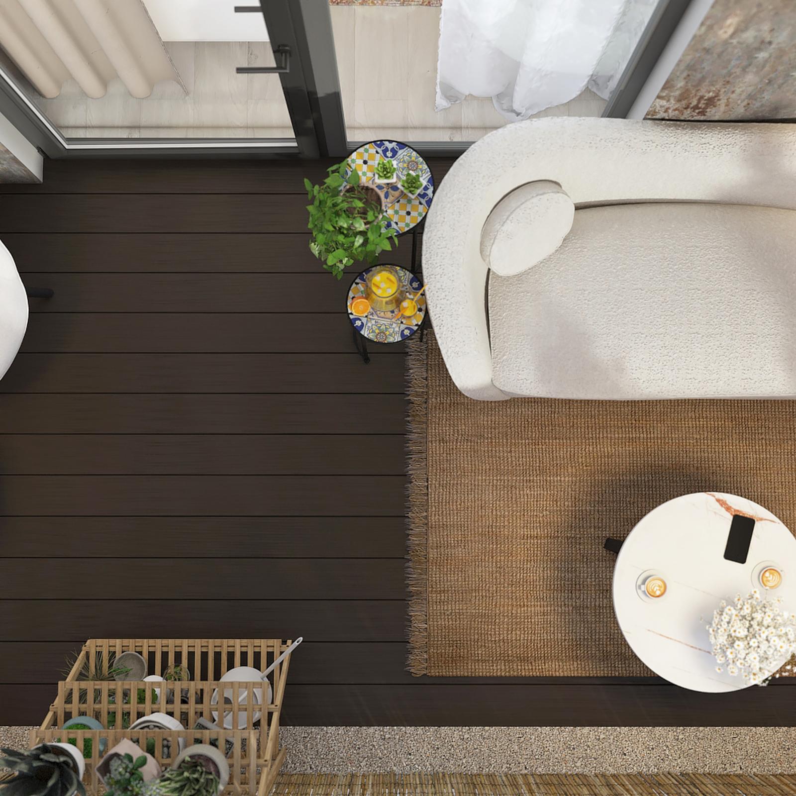 Pardoseala D WPC coextrus, 140 x 23 x 2400 mm, wenge