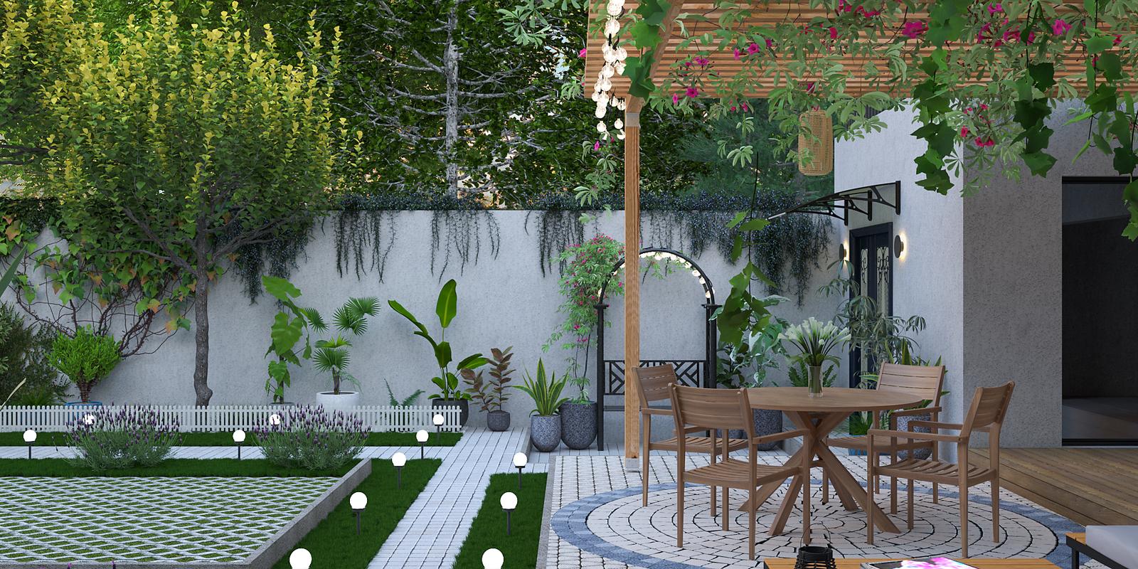 Model amenajare grădină stil modern tera_3