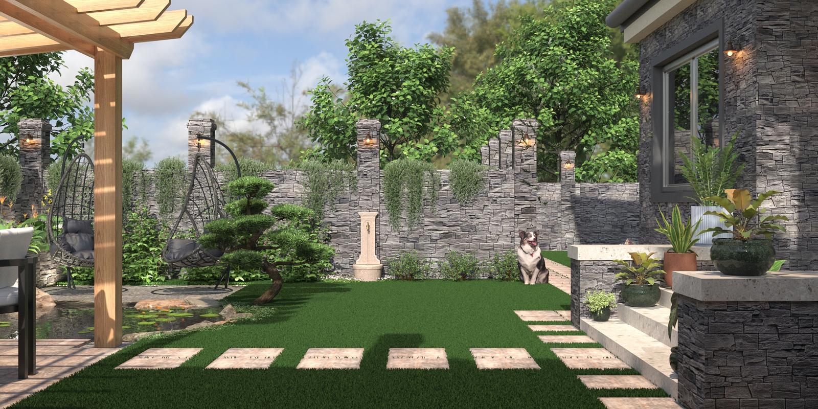 Model amenajare grădină stil modern laguna_4