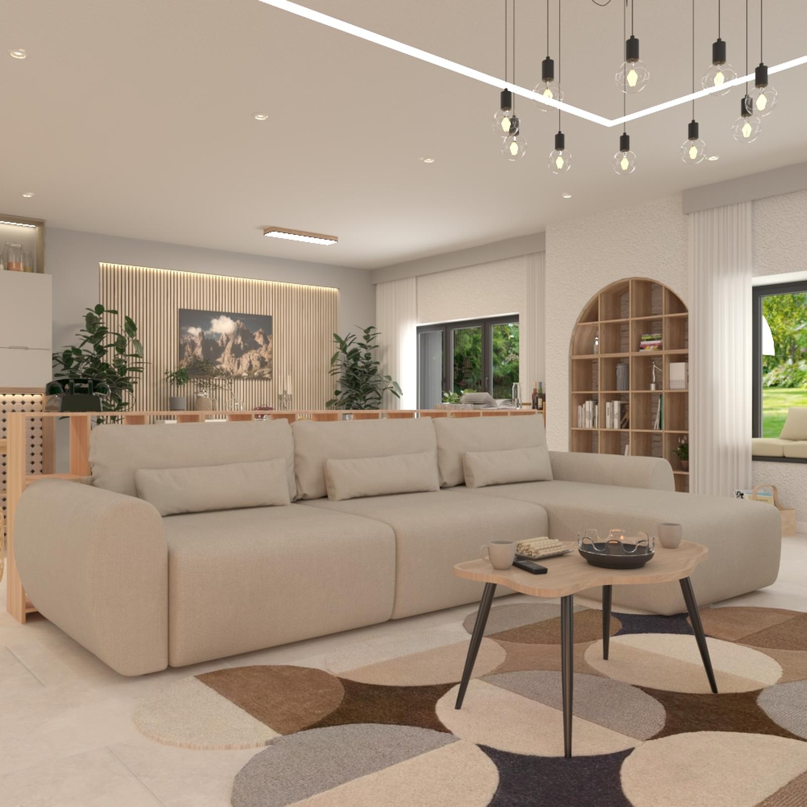 Coltar living pentru living stil modern earthbound Coltar living extensibil