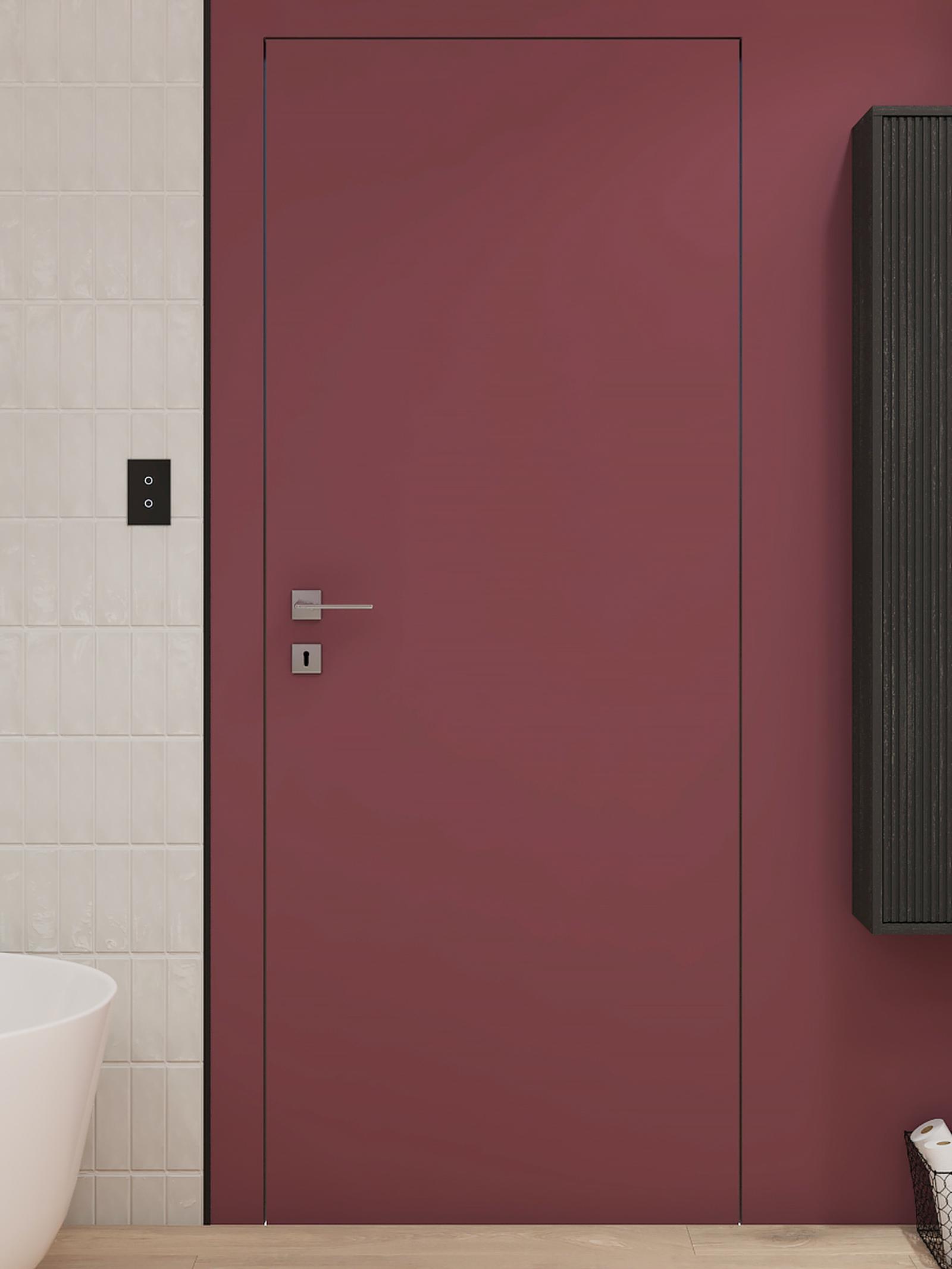 Usa de interior celulara din MDF Megadoor Filomuro, cu toc ascuns din aluminiu, nevopsita, stanga / dreapta, 78 x 214 cm