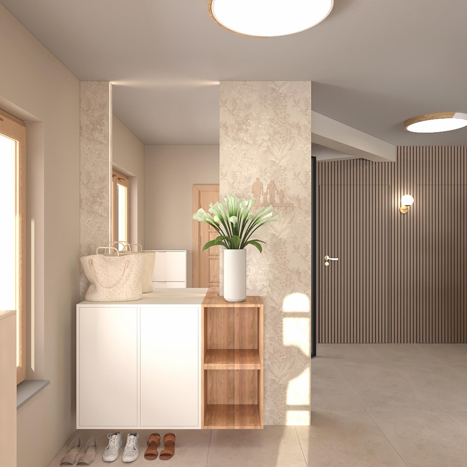Dulap living M&M, cu usi, alb, 80 x 37 x 80 cm, 1C