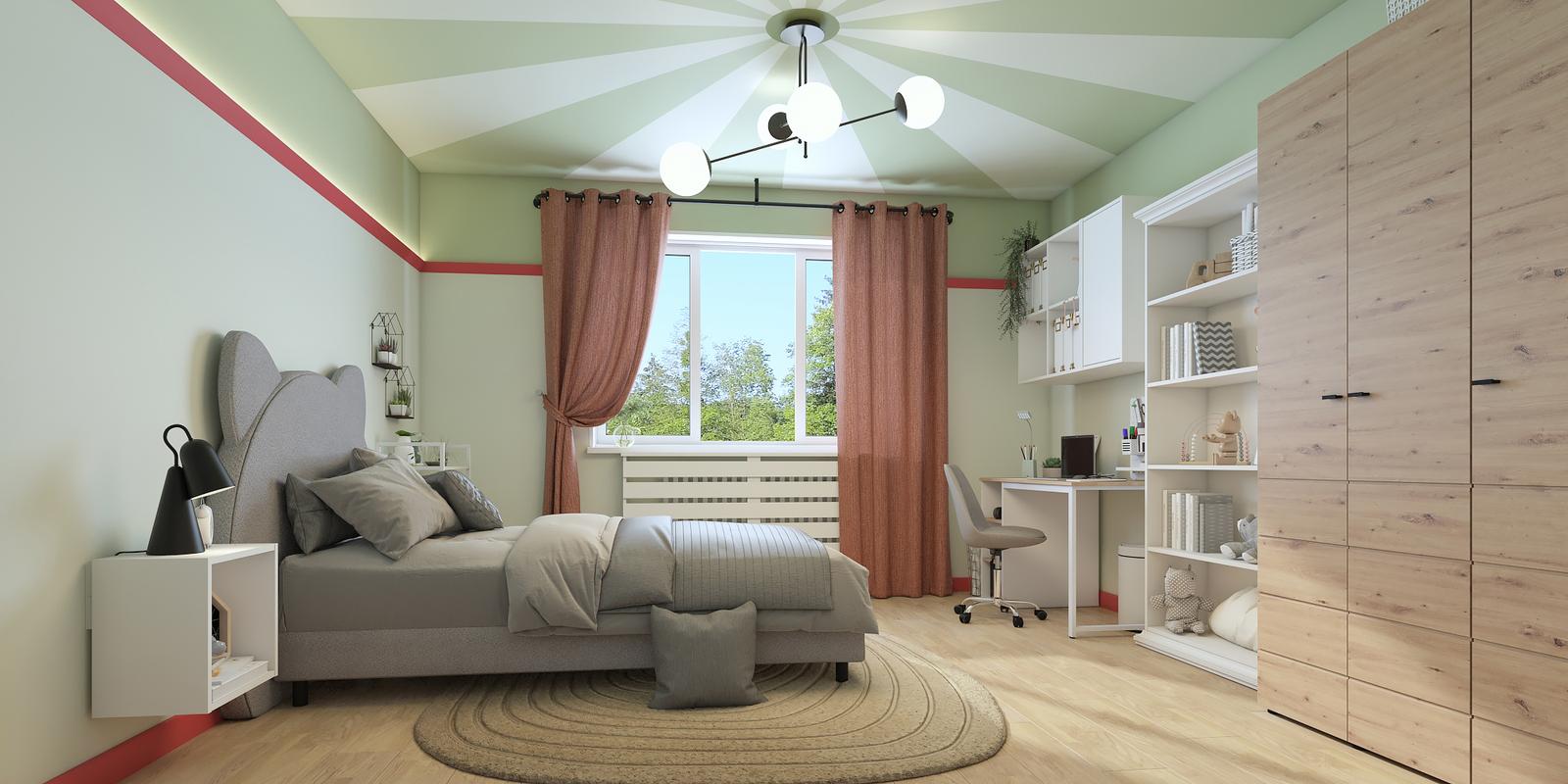 Model amenajare cameră tineret stil modern chapiteau_2 Model amenajare cameră tineret stil modern chapiteau_2