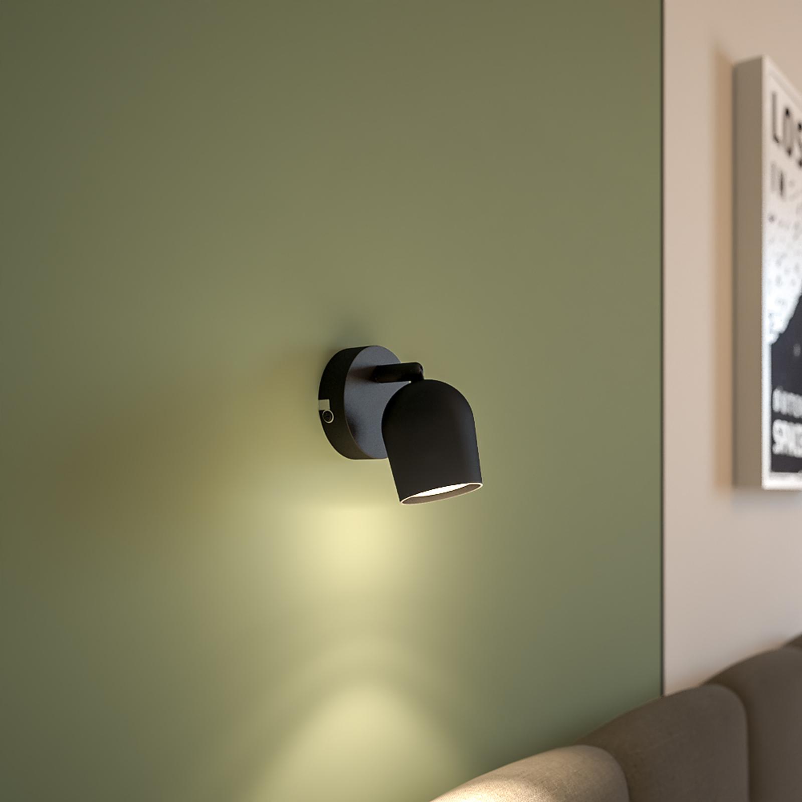 Aplica pentru cameră tineret stil modern kubo Aplica Lianet 73101, 1 x GU10, negru, modern