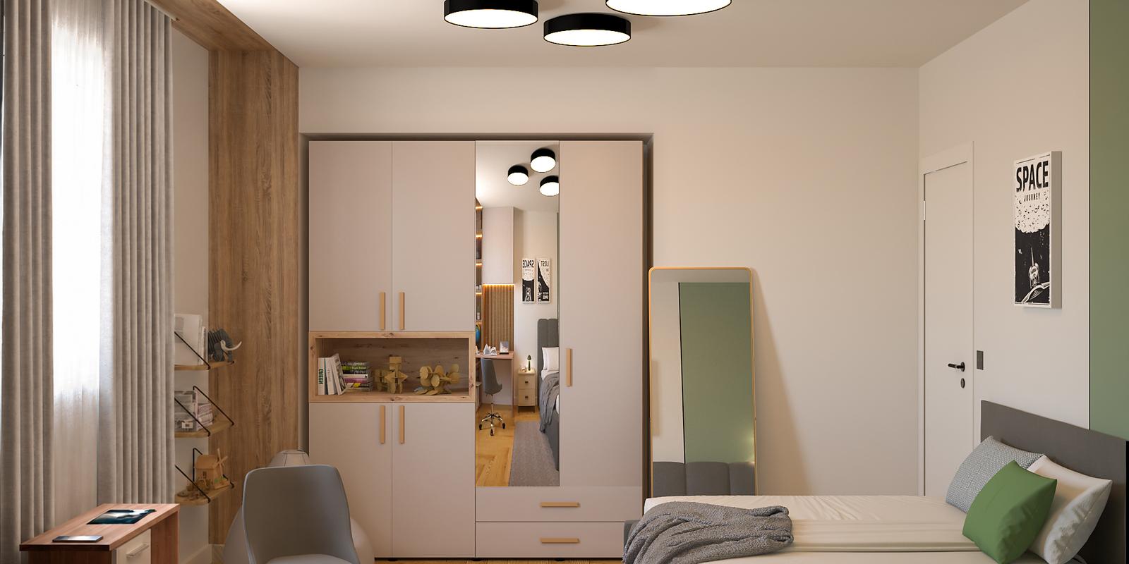 Model amenajare cameră tineret stil modern kubo_3 Model amenajare cameră tineret stil modern kubo_3