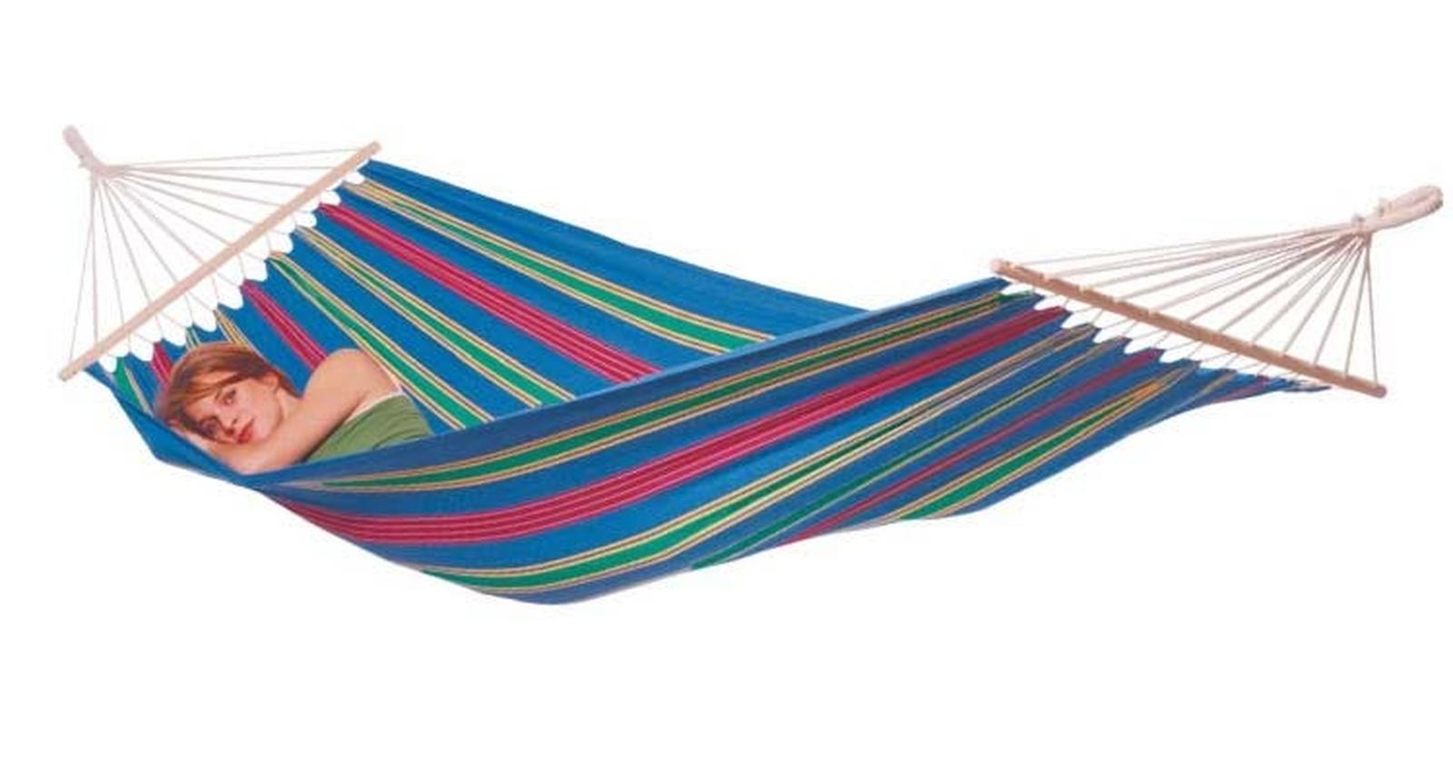 Hamac Aruba Juniper cu bare din lemn, 120 x 210 cm