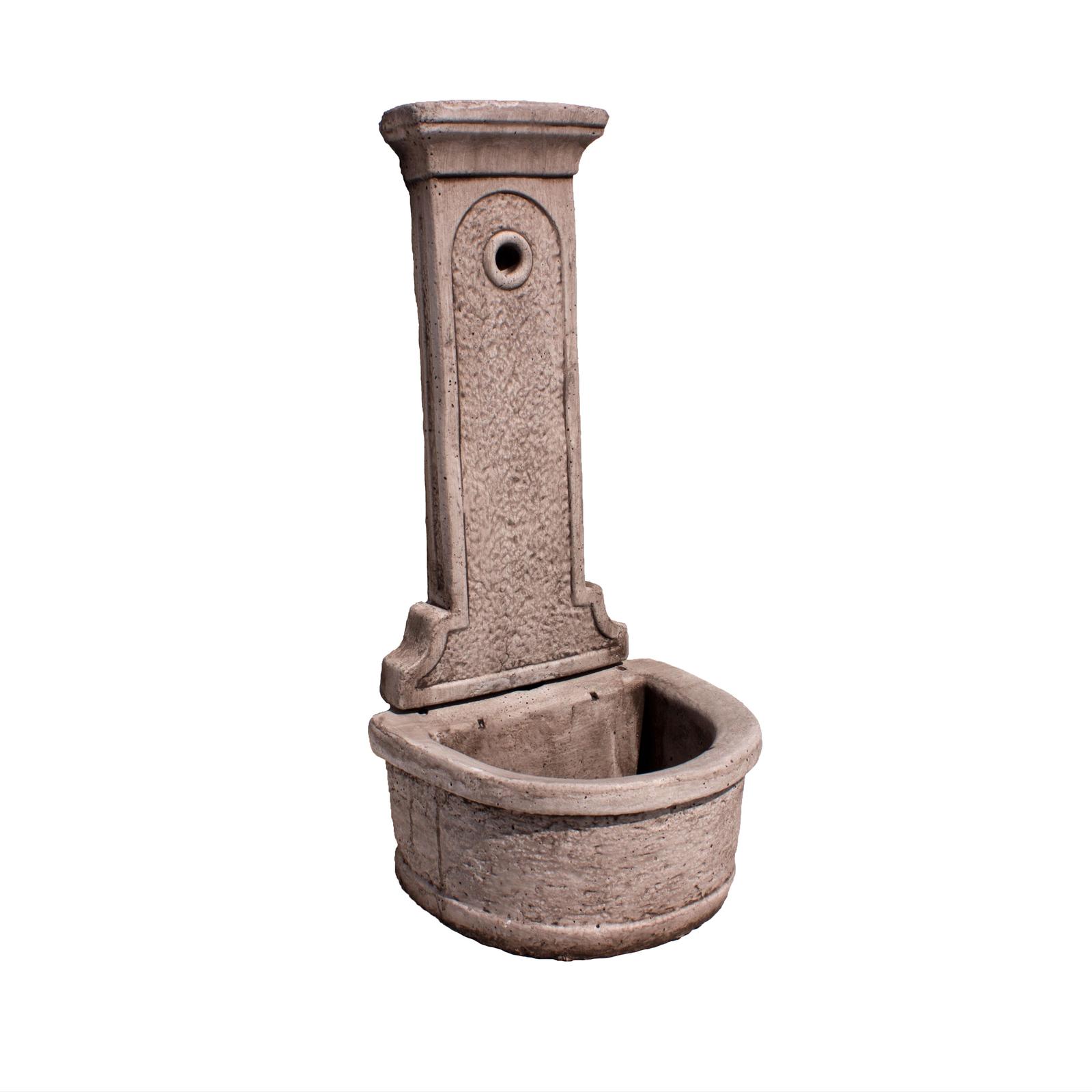 Cismea Elba, din beton, crem, 36 x 40 x 95 cm, cu scurgere
