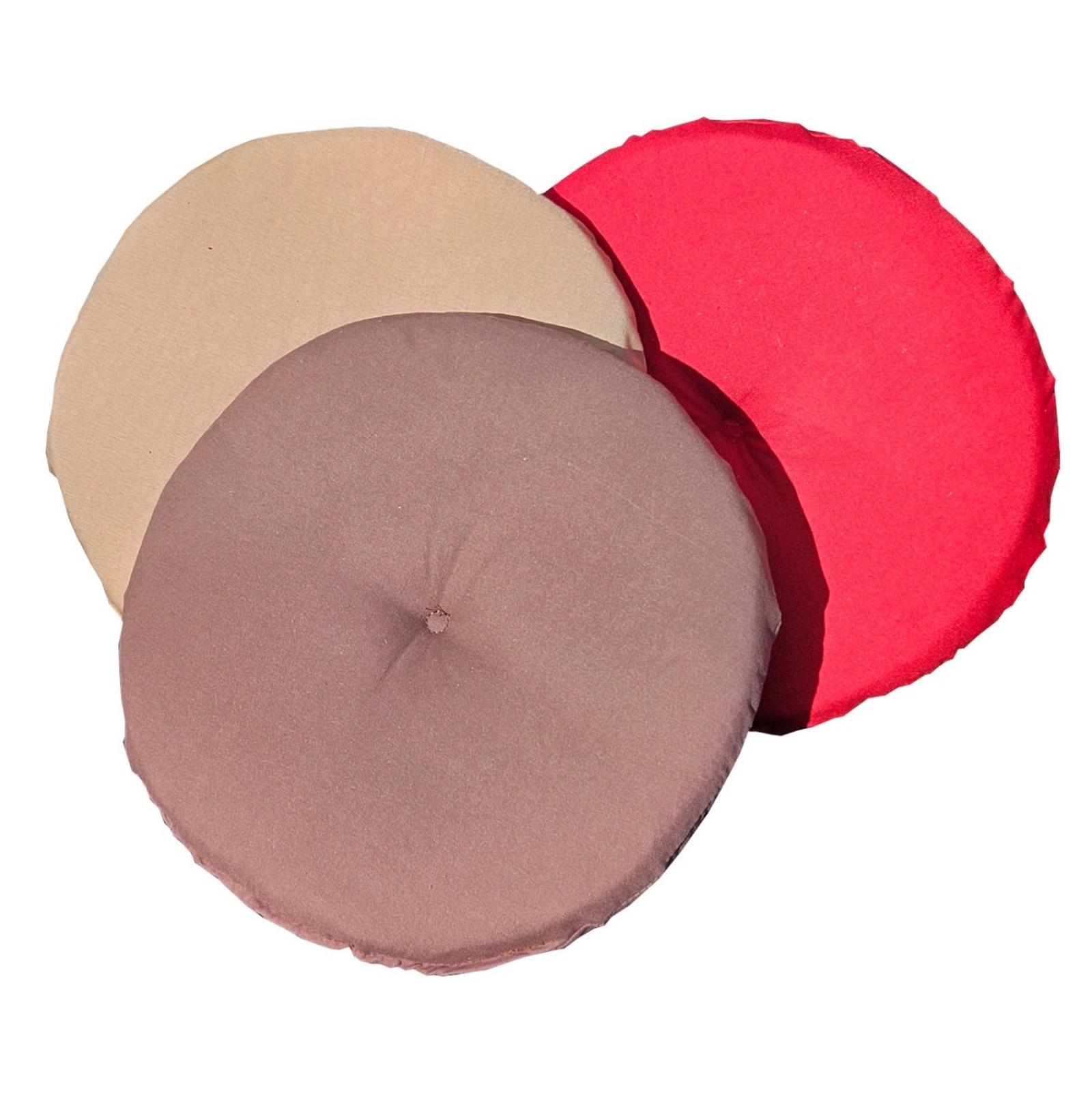 Perna scaun poliester spuma poliuretan, rotunda, diverse culori, D 38 cm