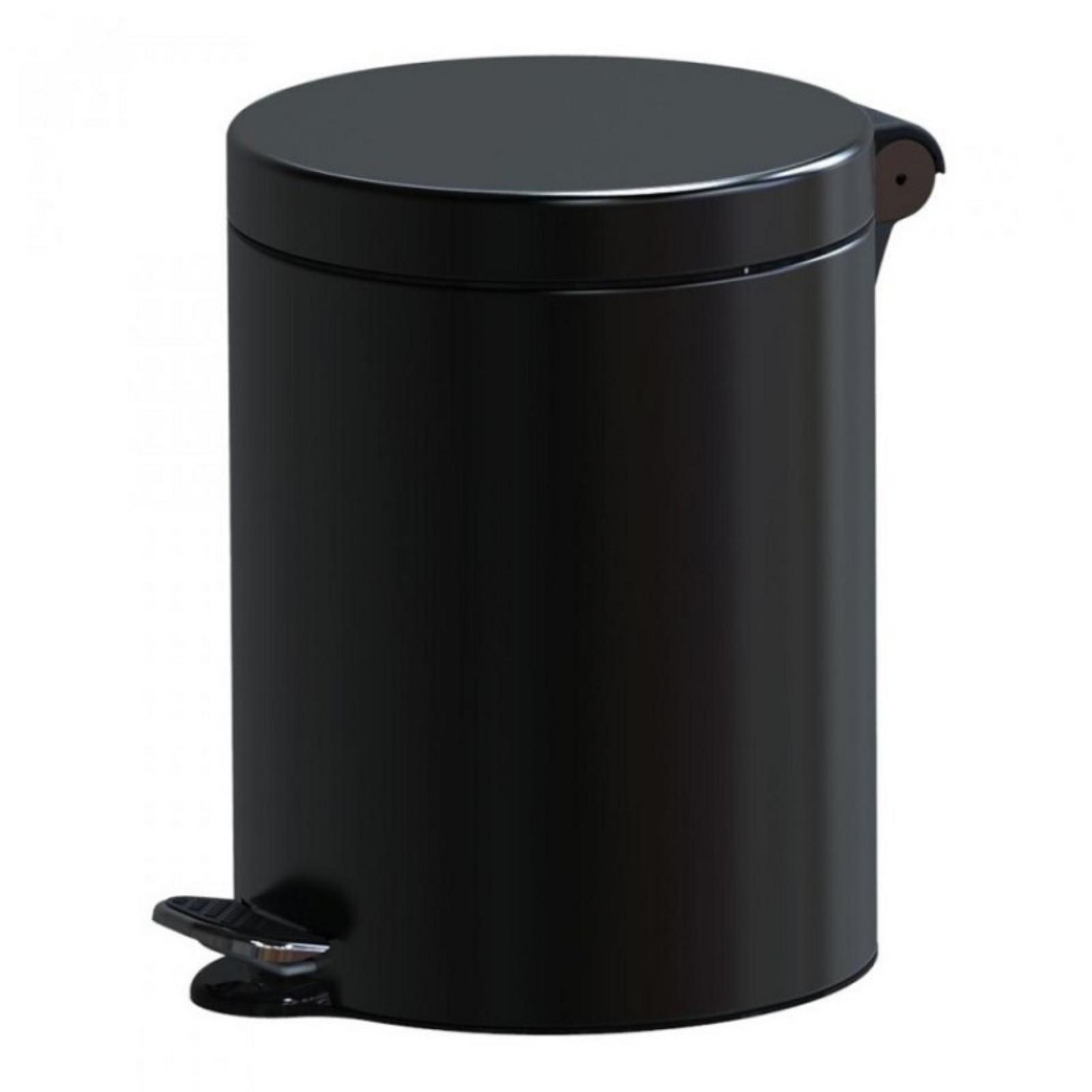 Cos gunoi cu pedala Studio Casa, metal, negru, 5 L