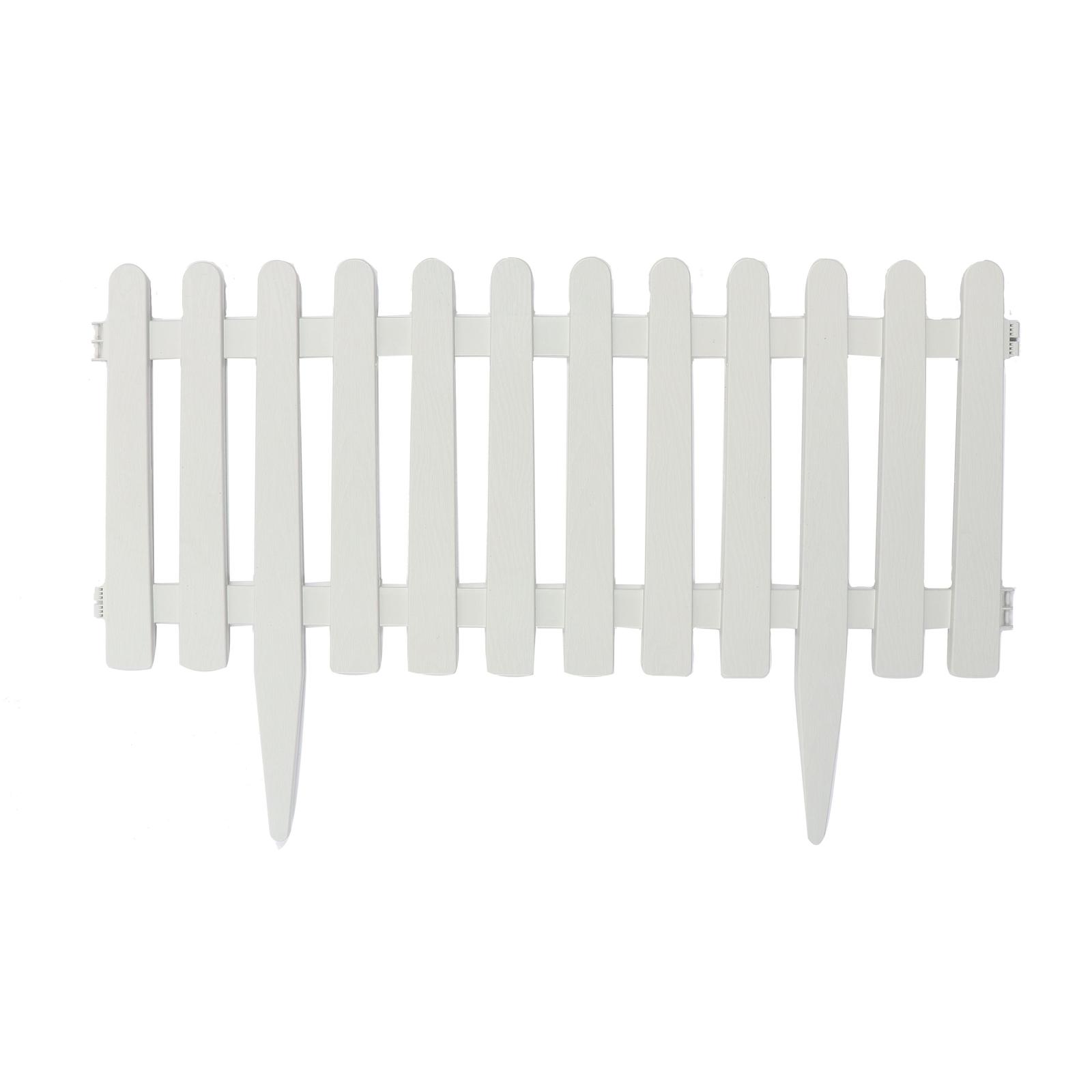 Gardulet decorativ, IBC1, pentru gradina, plastic, gri deschis, 220 x 34 cm, set 4 bucati