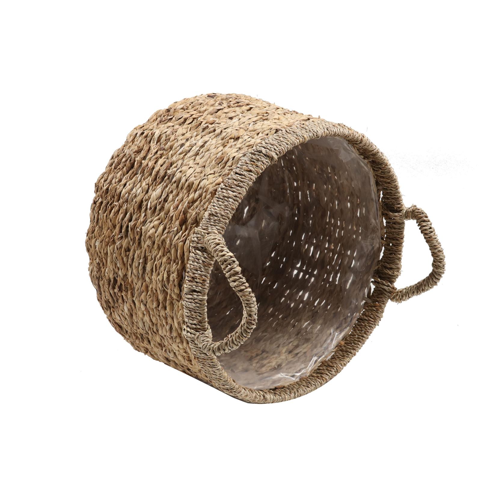 Cos pentru flori lemn, natur, 40 x 30 cm
